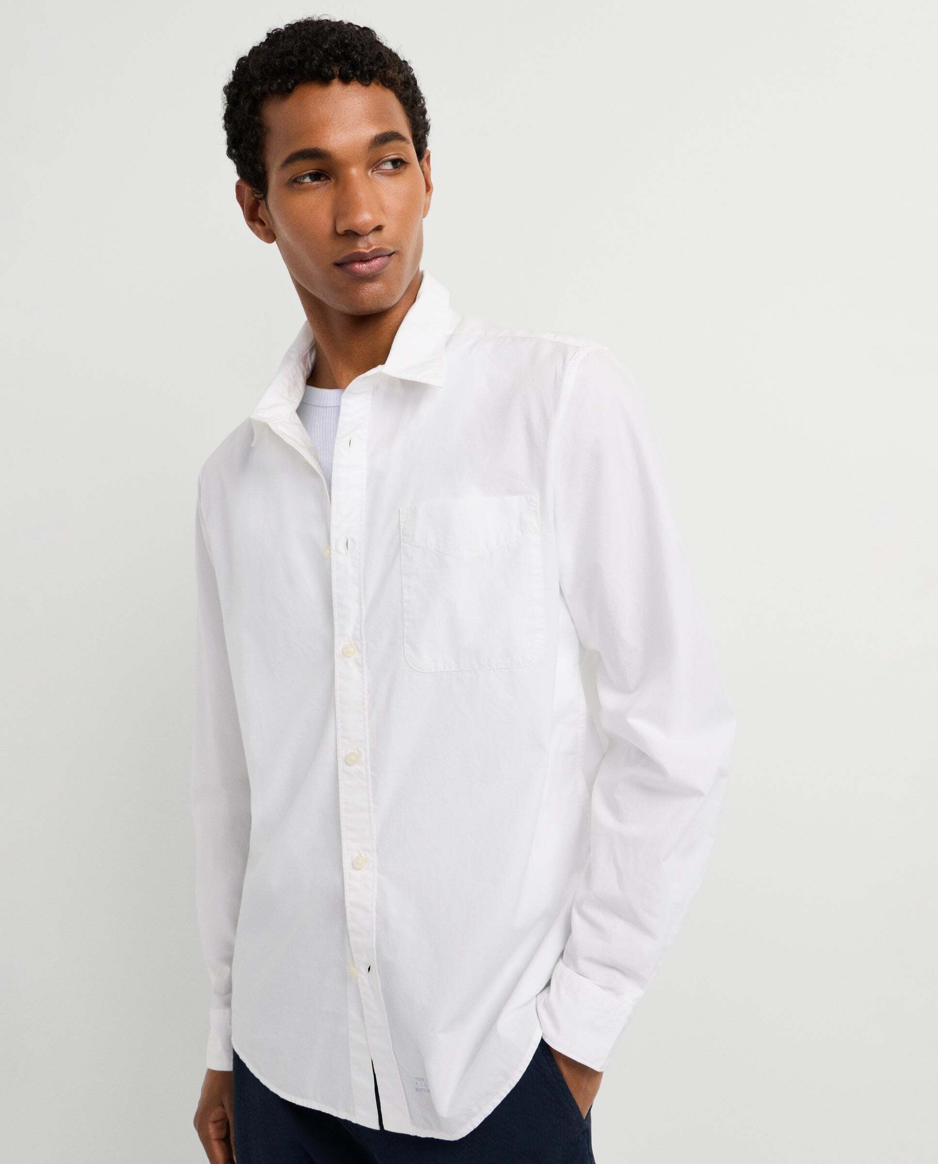 Camisa de hombre de vestir popelín fit regular - Pepe Jeans - Blanco Blanco-5