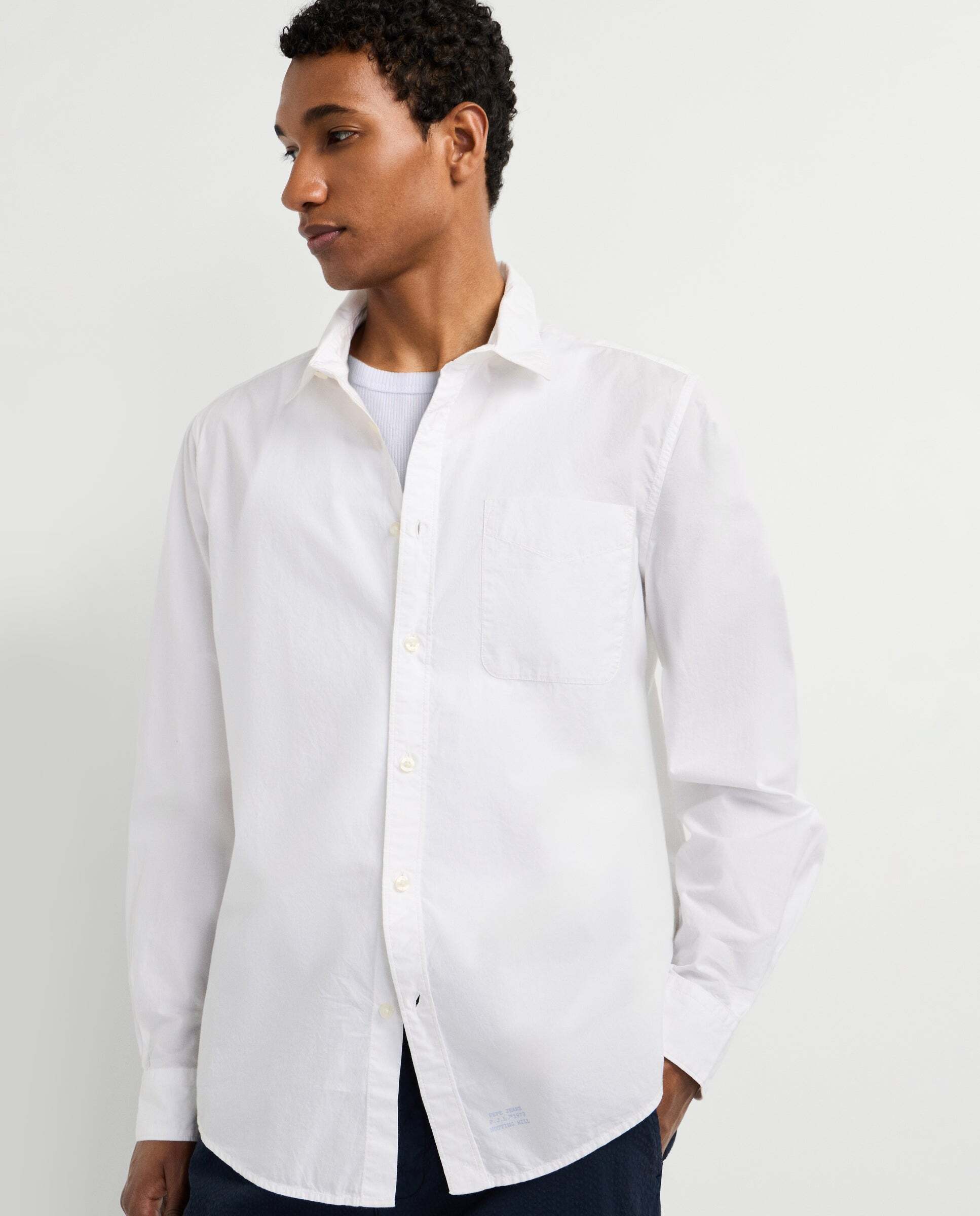 Camisa de hombre de vestir popelín fit regular - Pepe Jeans - Blanco Blanco-7