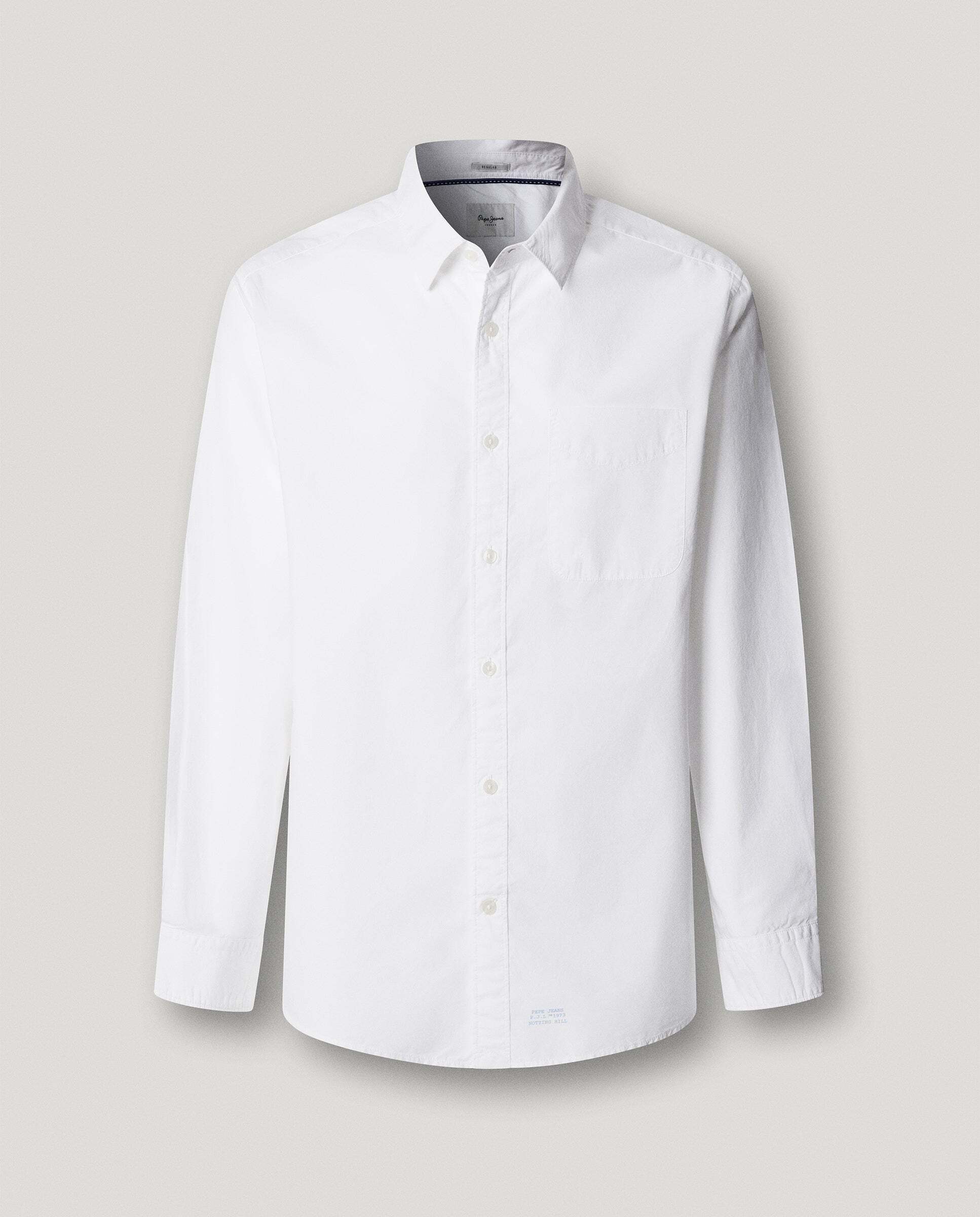 Camisa de hombre de vestir popelín fit regular - Pepe Jeans - Blanco Blanco-9