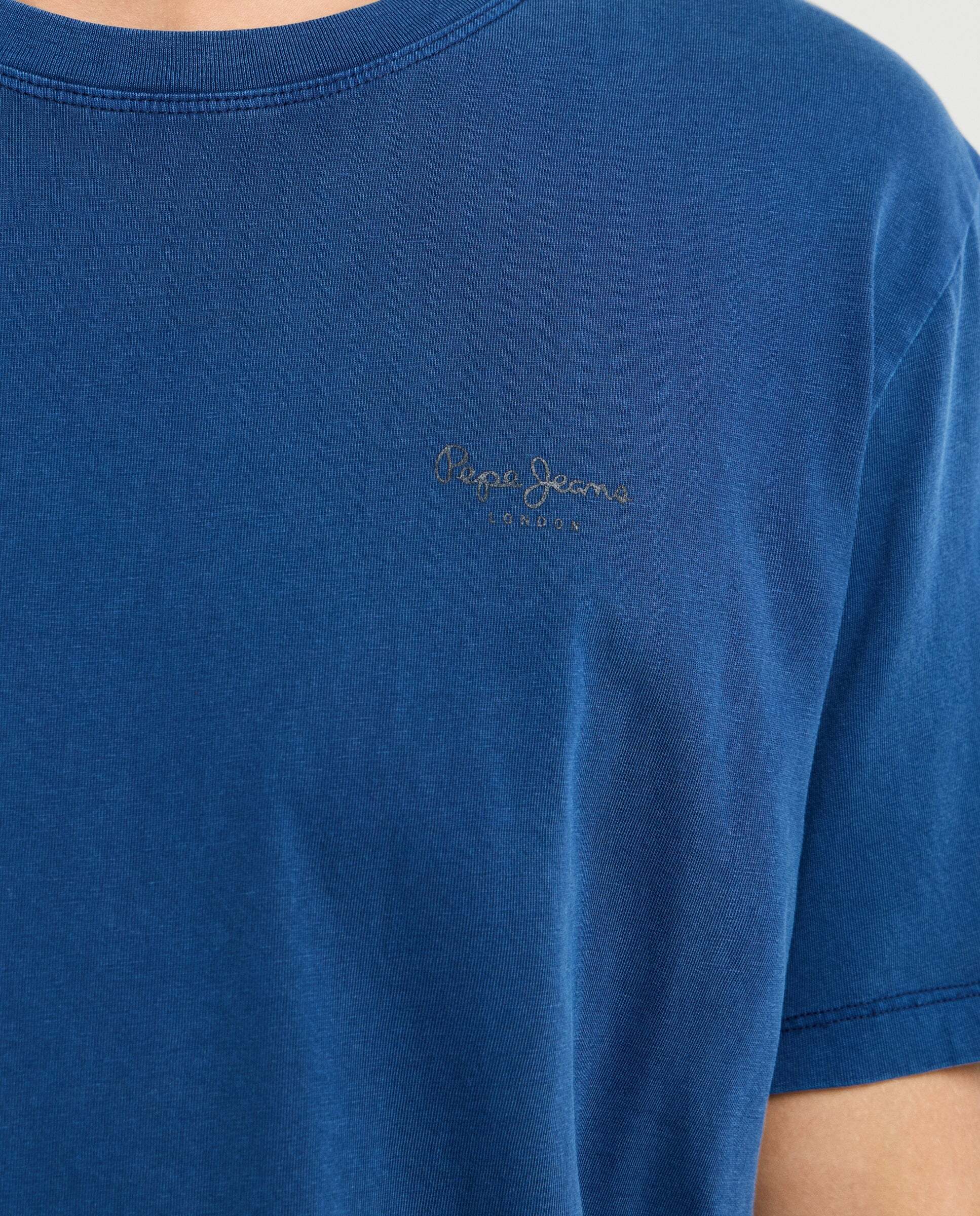 Imagen 5 de Camiseta de hombre logo estampado fit regular - Pepe Jeans - Azul oscuro Azul oscuro