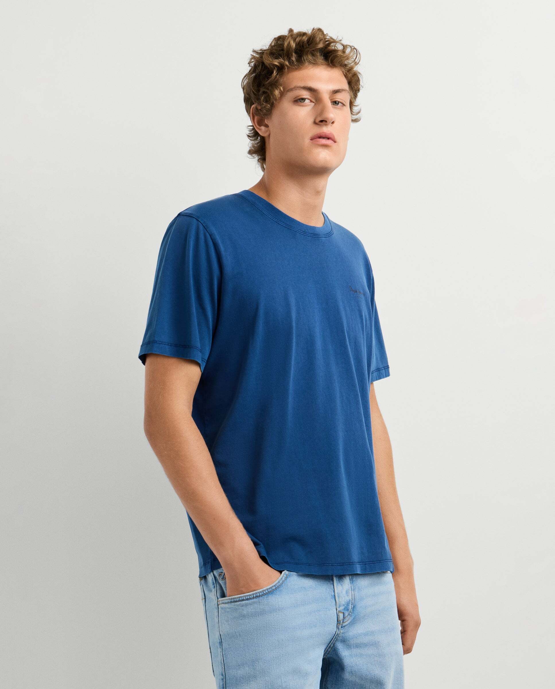 Imagen 6 de Camiseta de hombre logo estampado fit regular - Pepe Jeans - Azul oscuro Azul oscuro