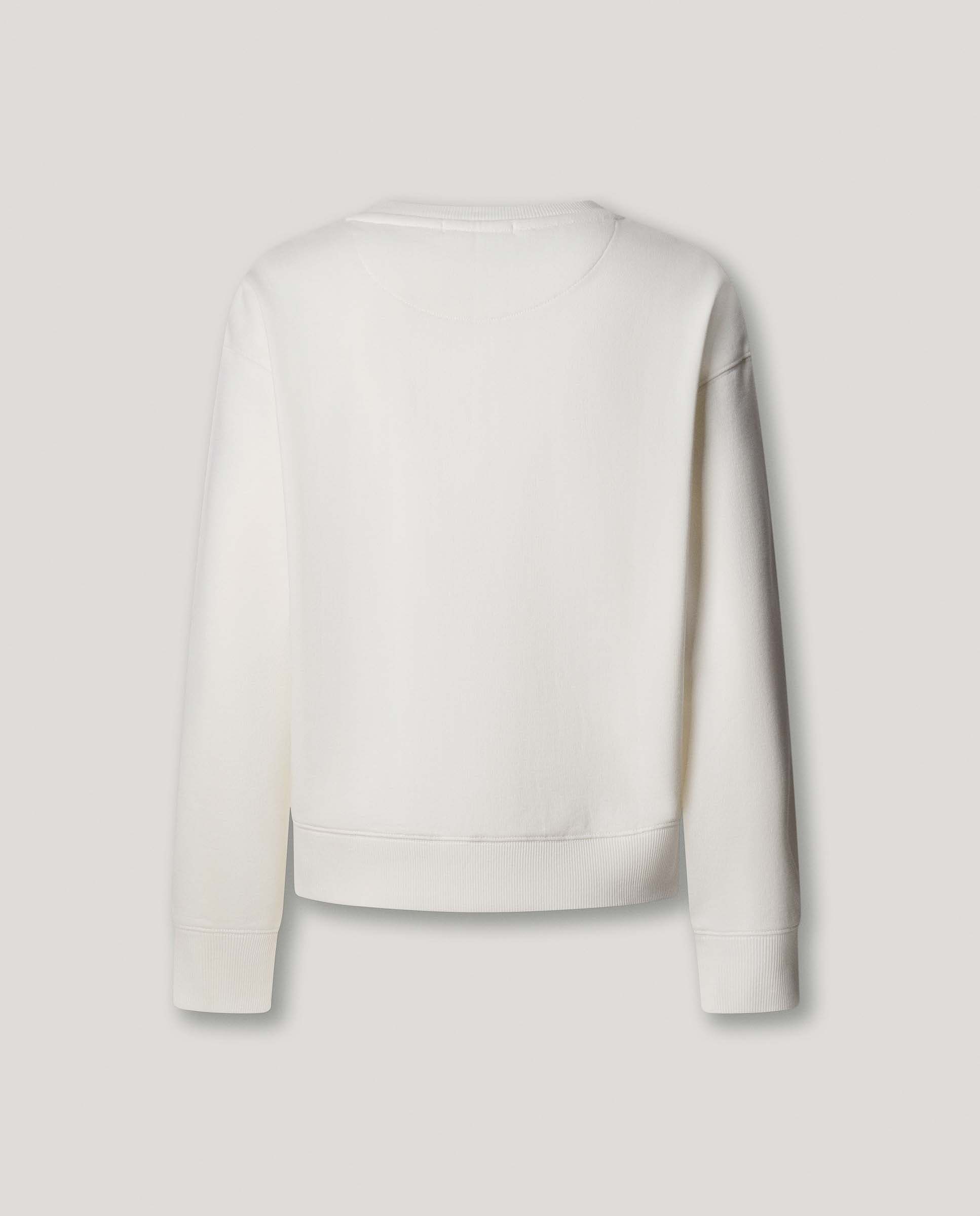 Sudadera de mujer cuello redondo con logo - Pepe Jeans - Blanco Blanco-8