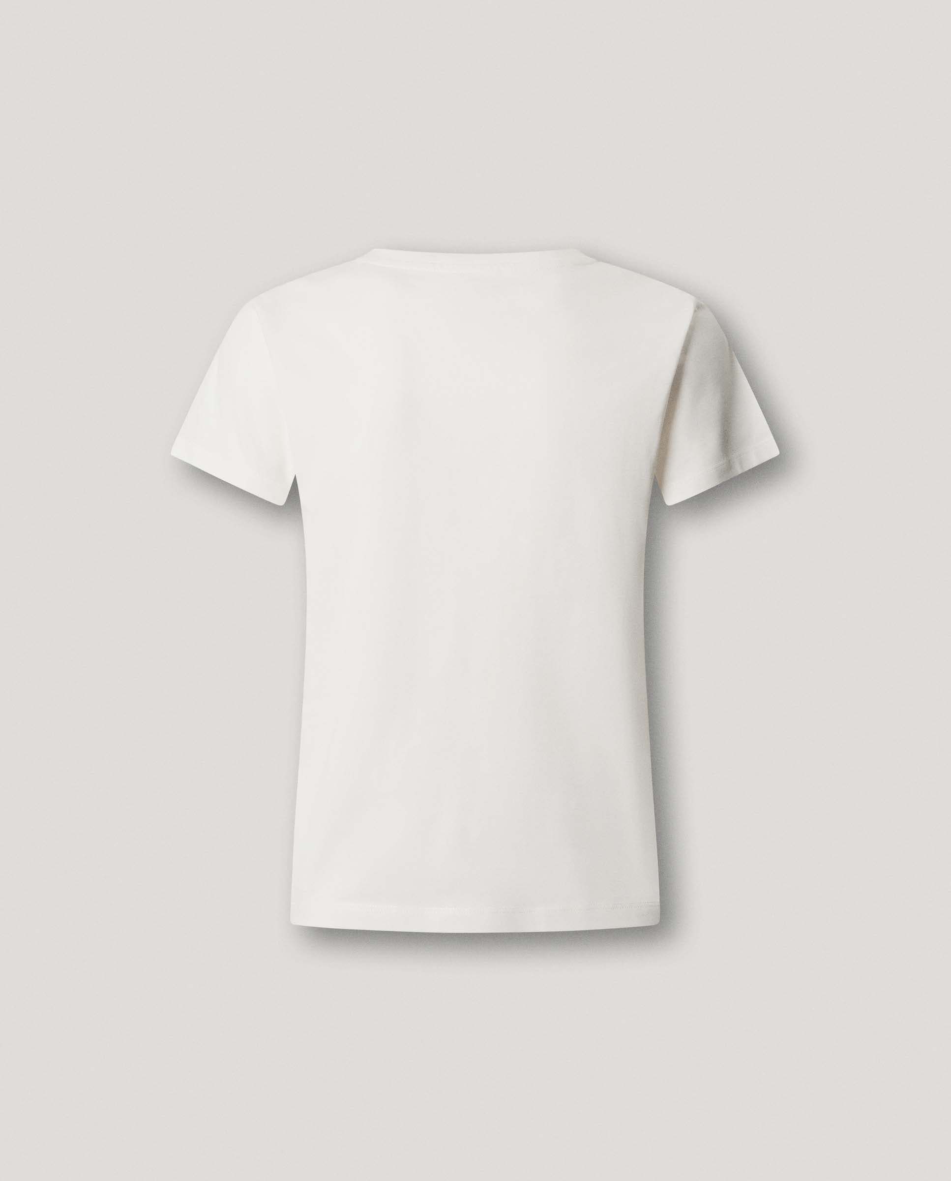 Camiseta de mujer logo floral estampado - Pepe Jeans - Blanco Blanco-8