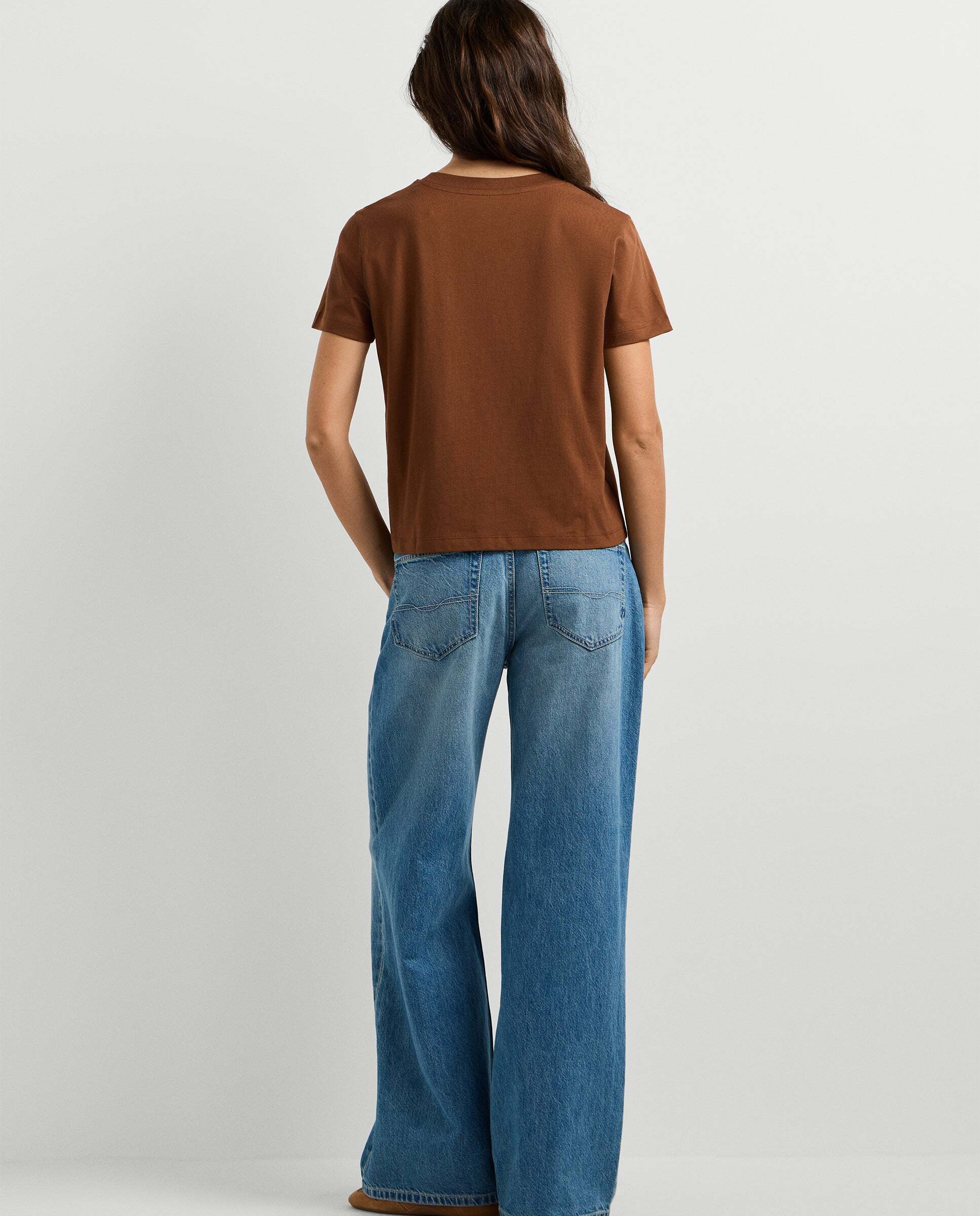 Camiseta de mujer texto estampado - Pepe Jeans - Marrón Marrón-3