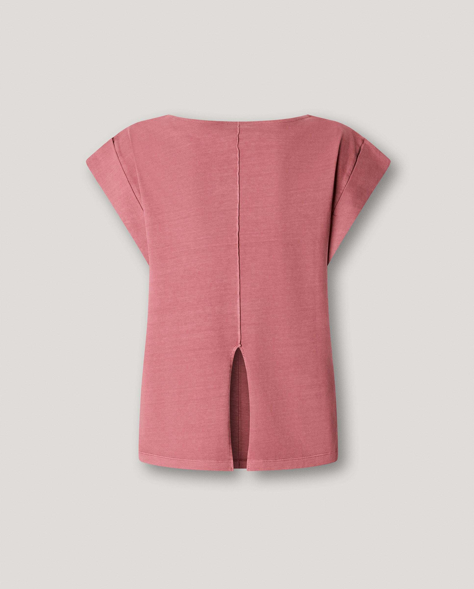 Camiseta de mujer con costura decorativa - Pepe Jeans - Rosa Rosa-8