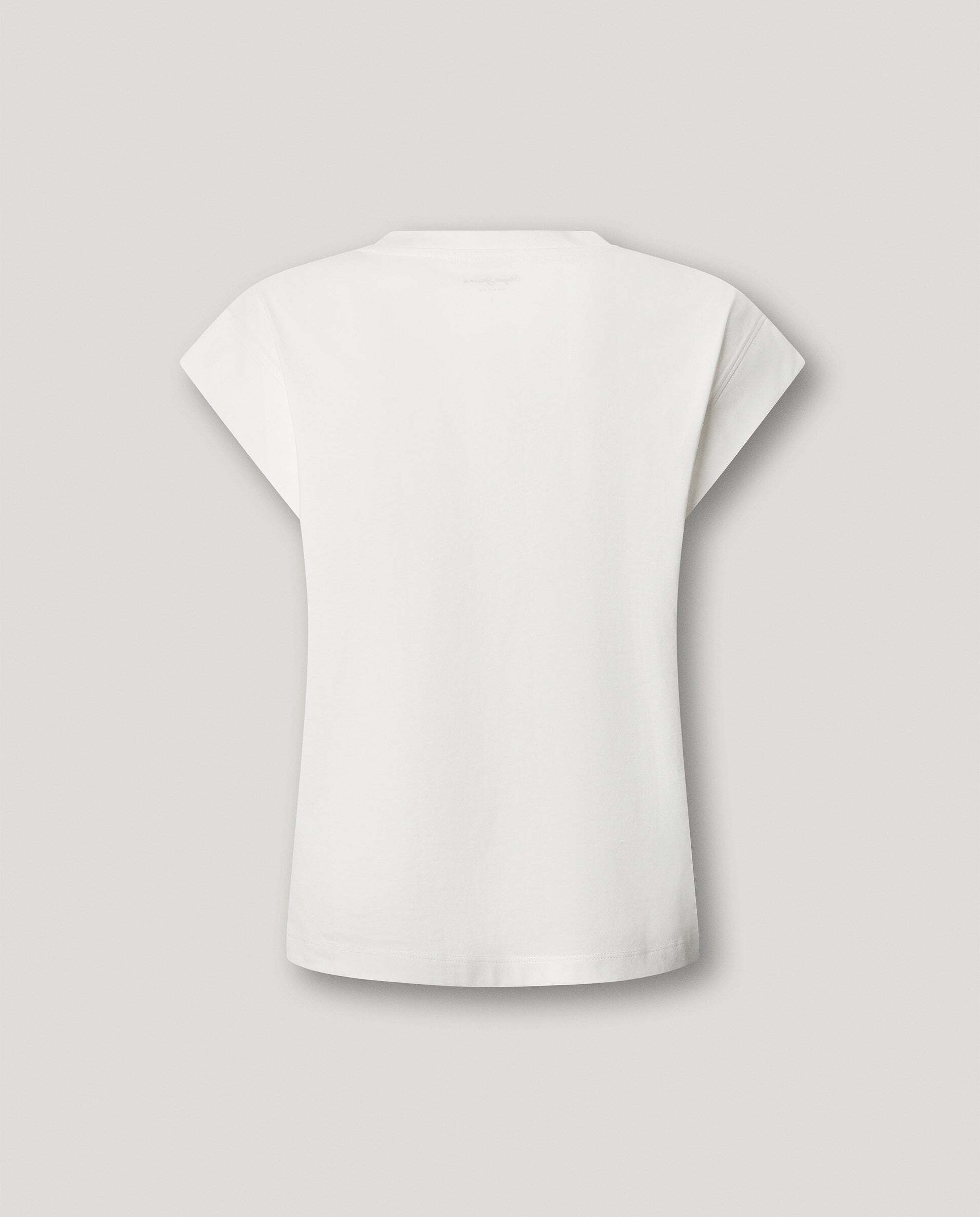 Camisa de mujer sin mangas logo tachuelas - Pepe Jeans - Blanco Blanco-8