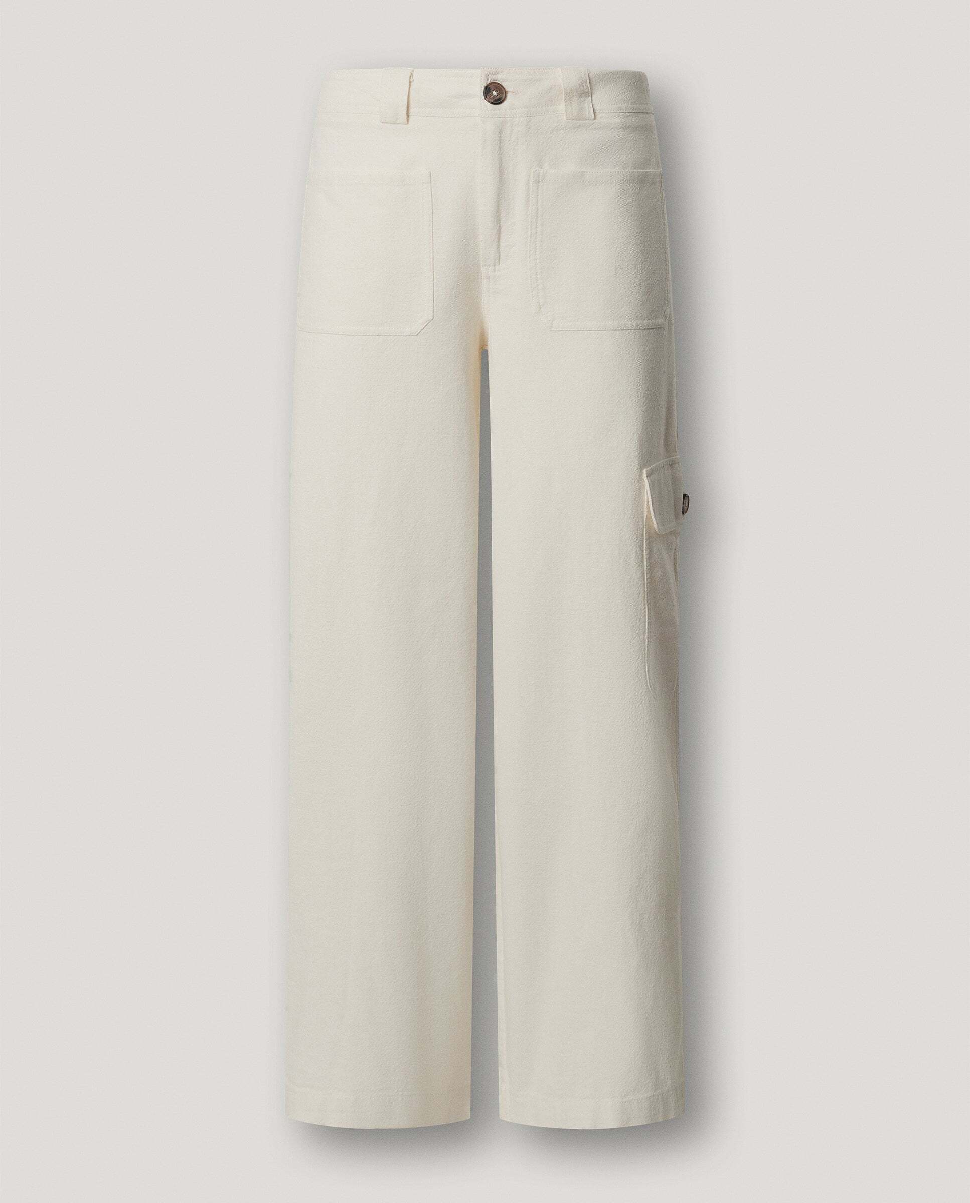 Pantalón de mujer cargo fit ancho - Pepe Jeans - Blanco Blanco-9