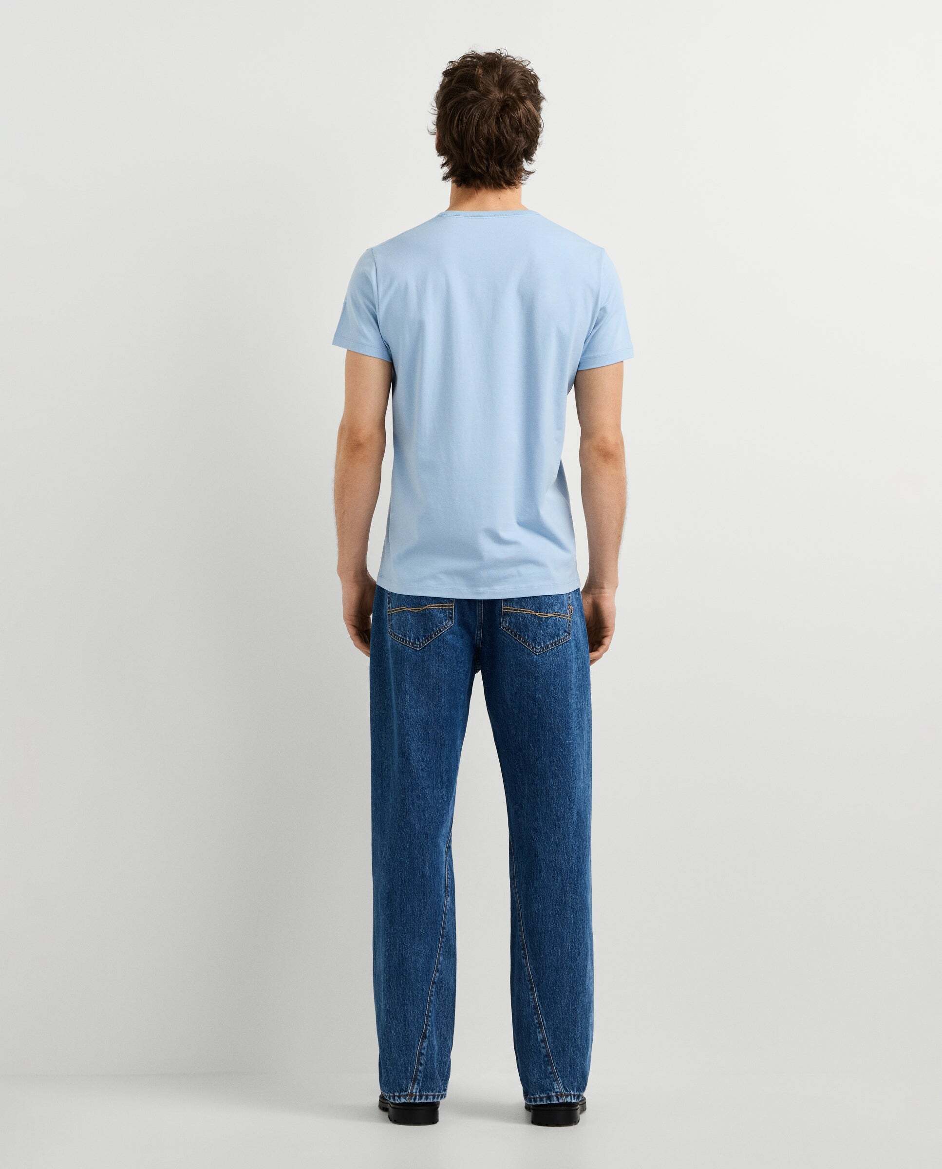 Camiseta de hombre ajustada con logotipo - Pepe Jeans - Azul claro Azul claro-3