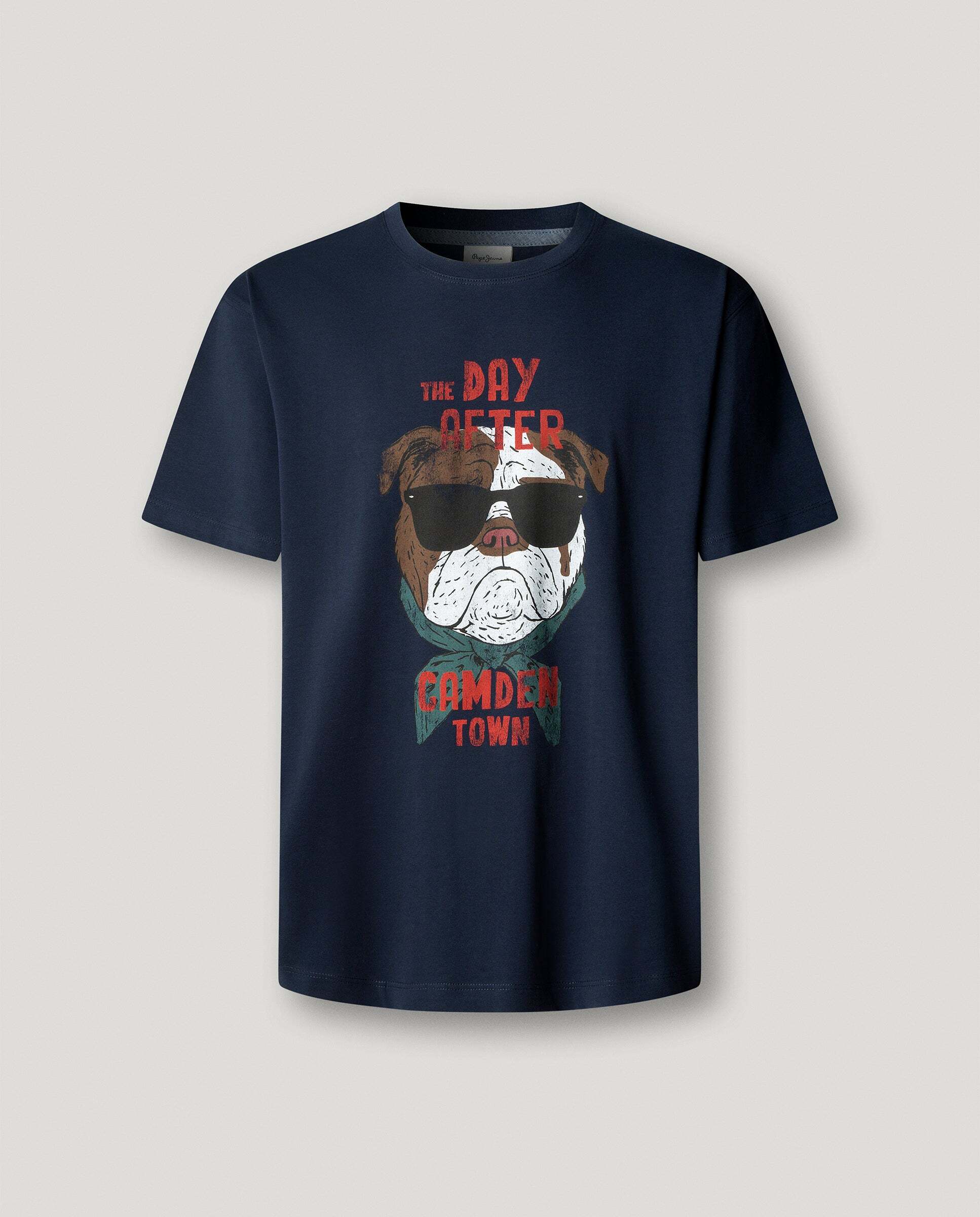 Imagen 6 de Camiseta de hombre gráfico estampado fit casual - Pepe Jeans - Azul Azul
