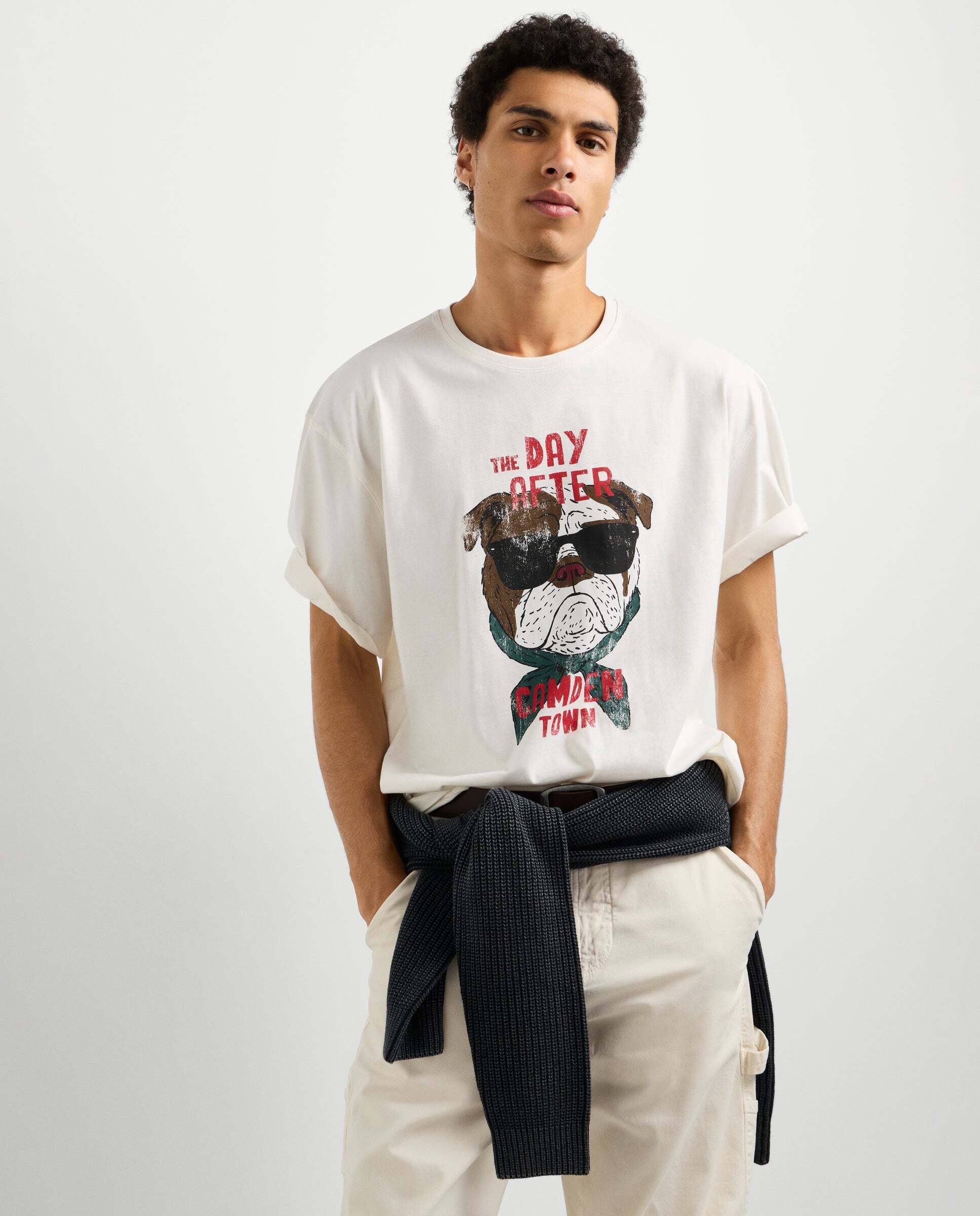 Imagen 1 de Camiseta de hombre gráfico estampado fit casual - Pepe Jeans - Blanco roto Blanco roto