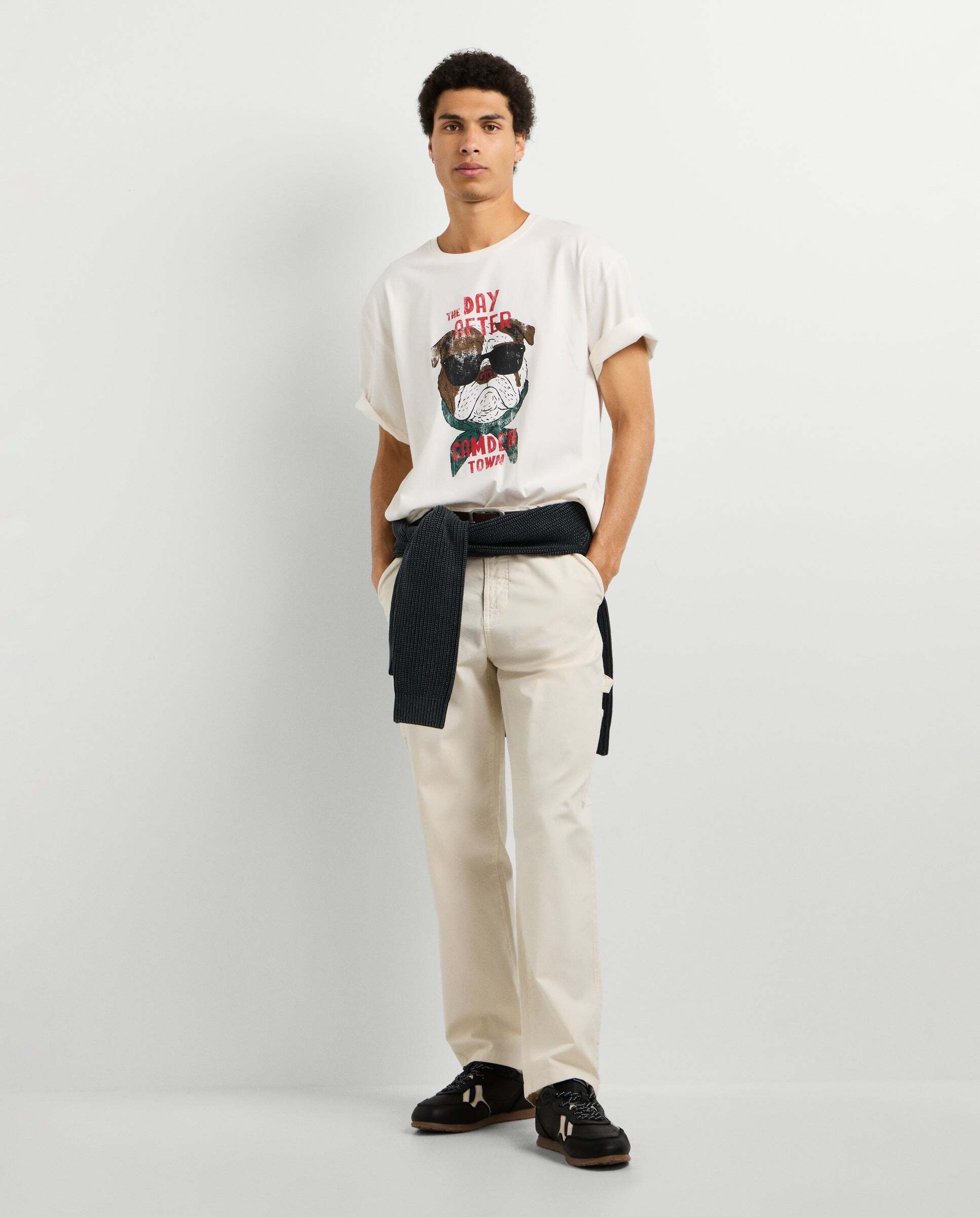 Imagen 2 de Camiseta de hombre gráfico estampado fit casual - Pepe Jeans - Blanco roto Blanco roto
