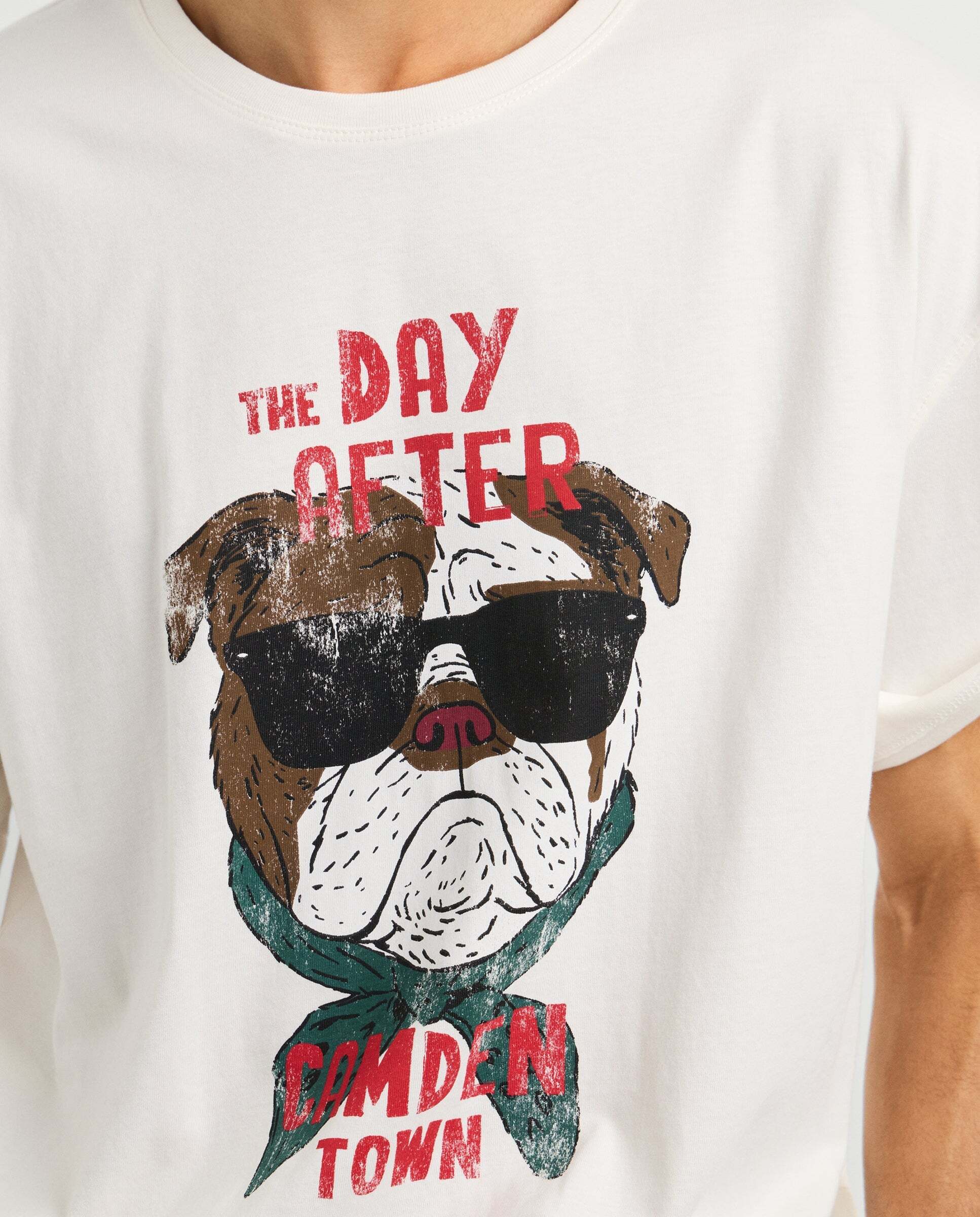 Imagen 4 de Camiseta de hombre gráfico estampado fit casual - Pepe Jeans - Blanco roto Blanco roto