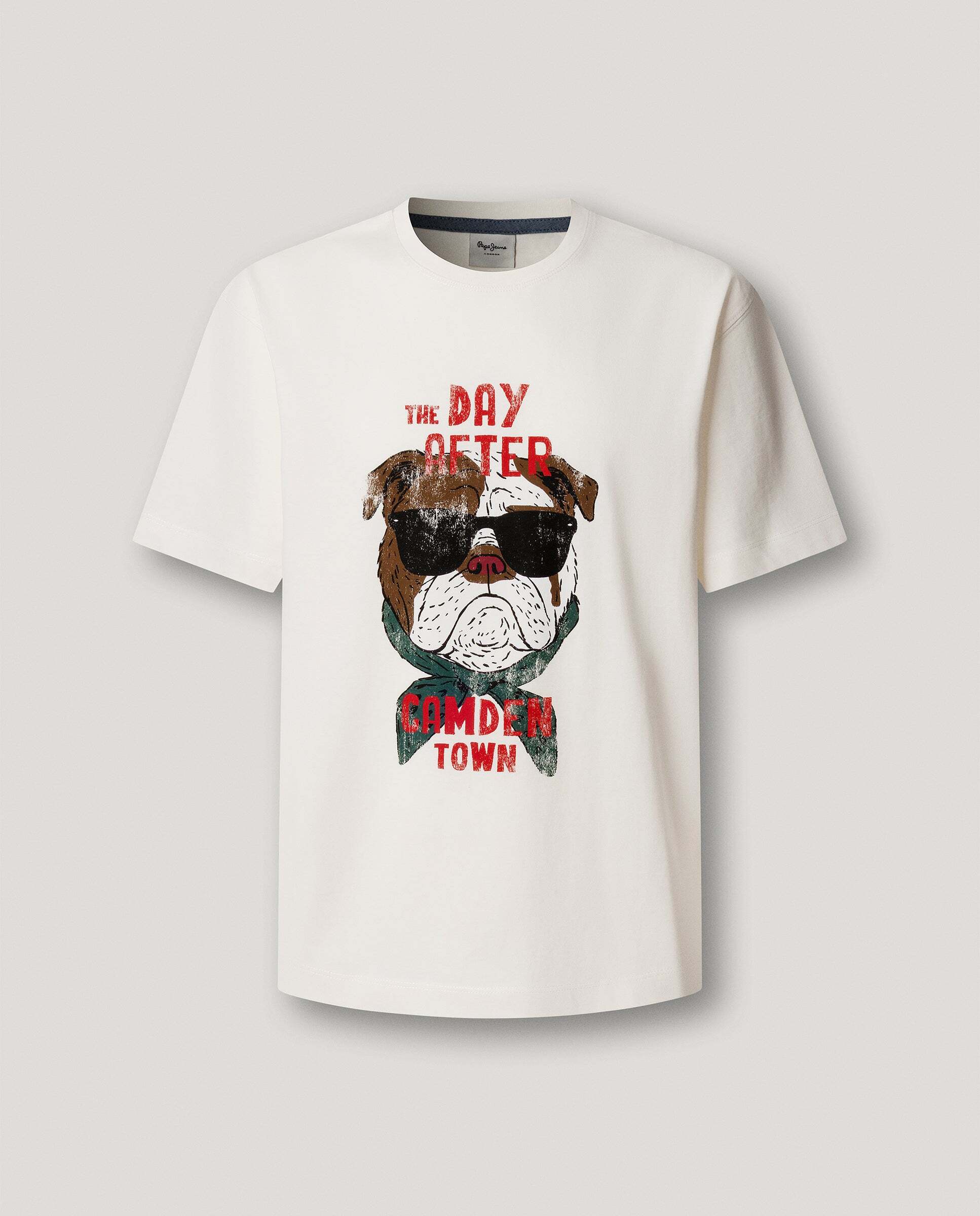 Imagen 6 de Camiseta de hombre gráfico estampado fit casual - Pepe Jeans - Blanco roto Blanco roto