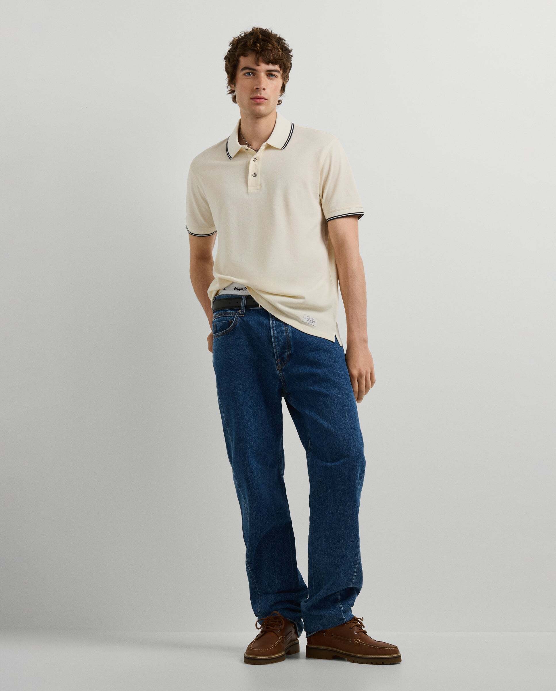 Polo de hombre piqué fit regular - Pepe Jeans - Blanco Blanco-2