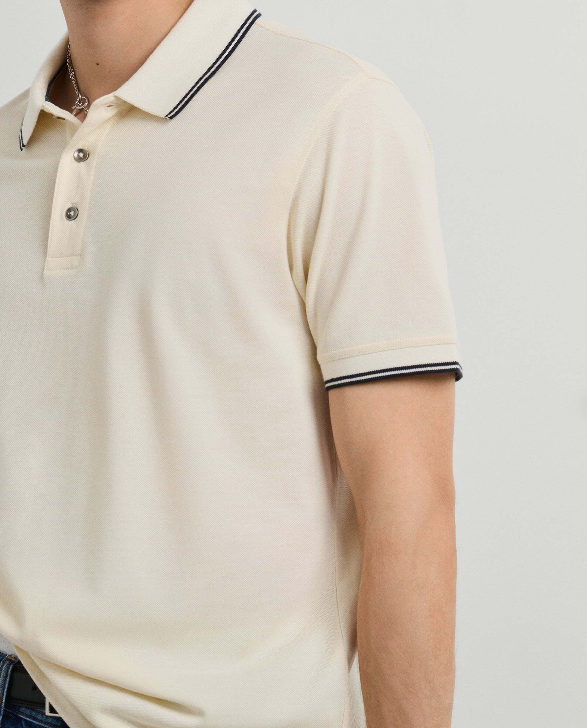 Polo de hombre piqué fit regular - Pepe Jeans - Blanco Blanco-4