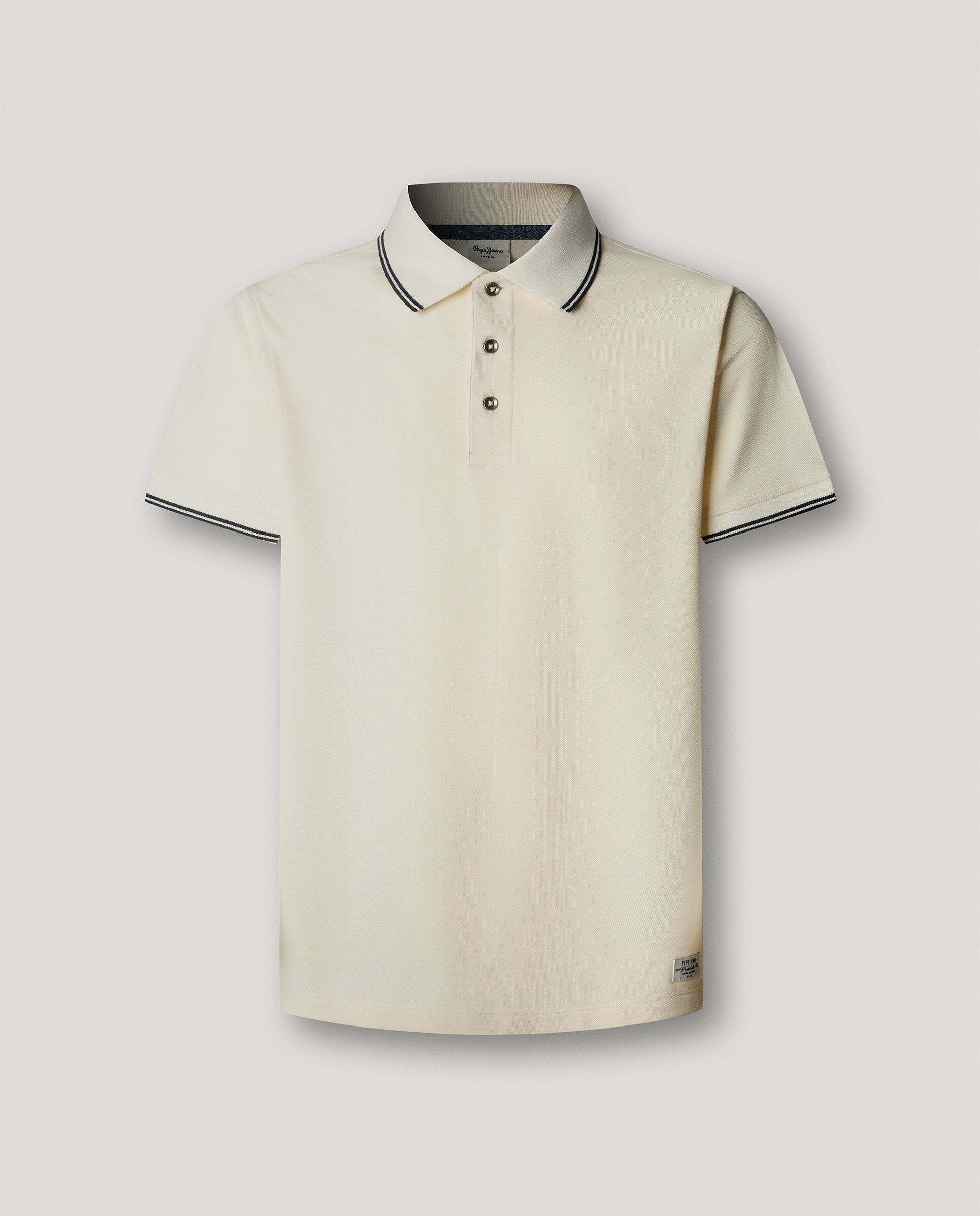 Polo de hombre piqué fit regular - Pepe Jeans - Blanco Blanco-6