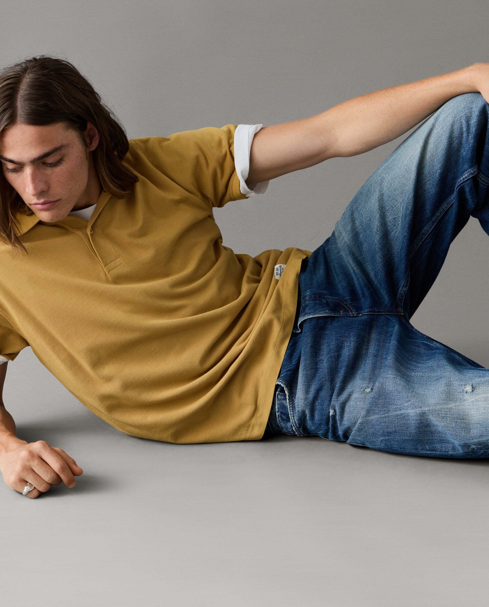 Polo de hombre piqué fit regular - Pepe Jeans - Amarillo Amarillo-1
