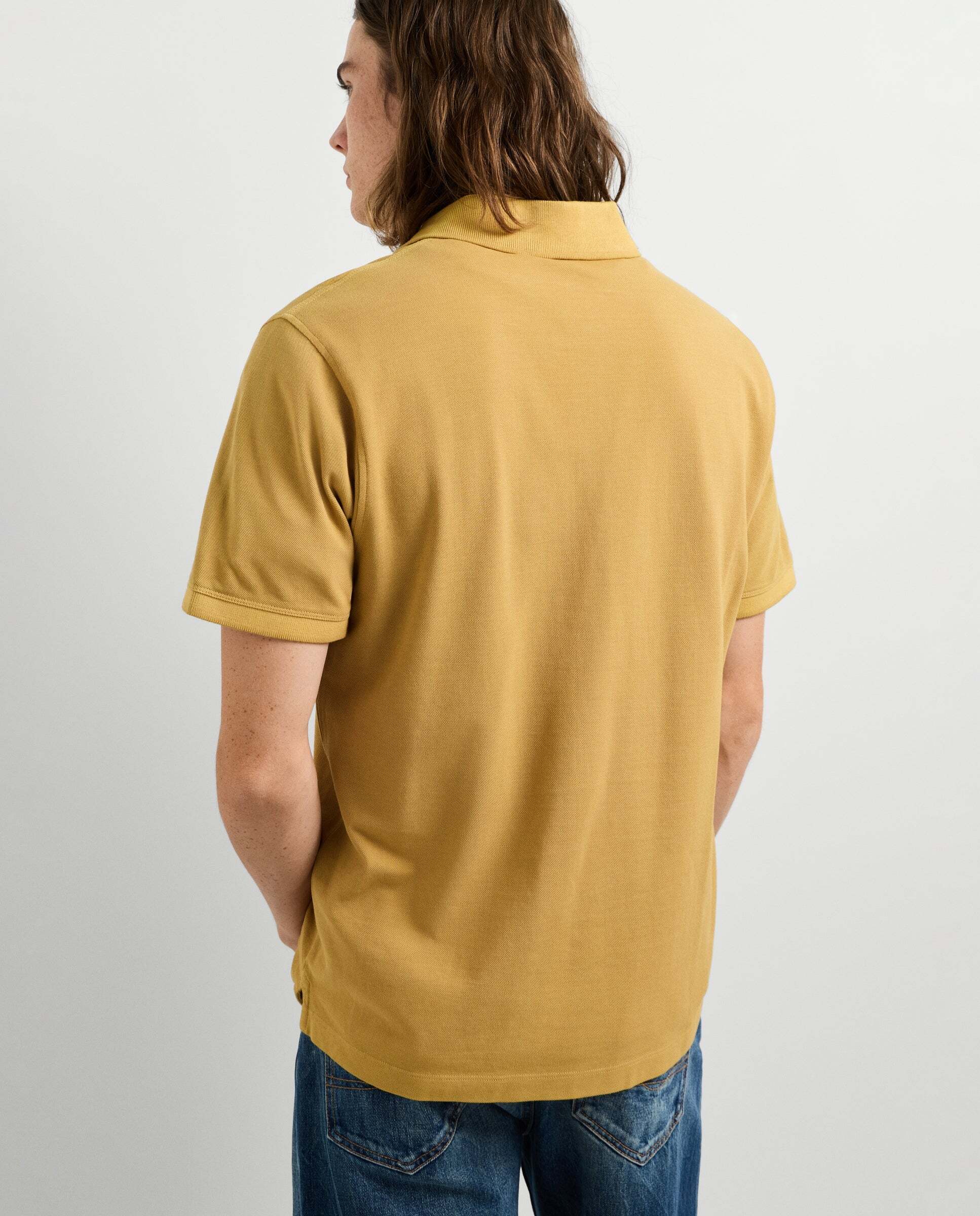 Polo de hombre piqué fit regular - Pepe Jeans - Amarillo Amarillo-3