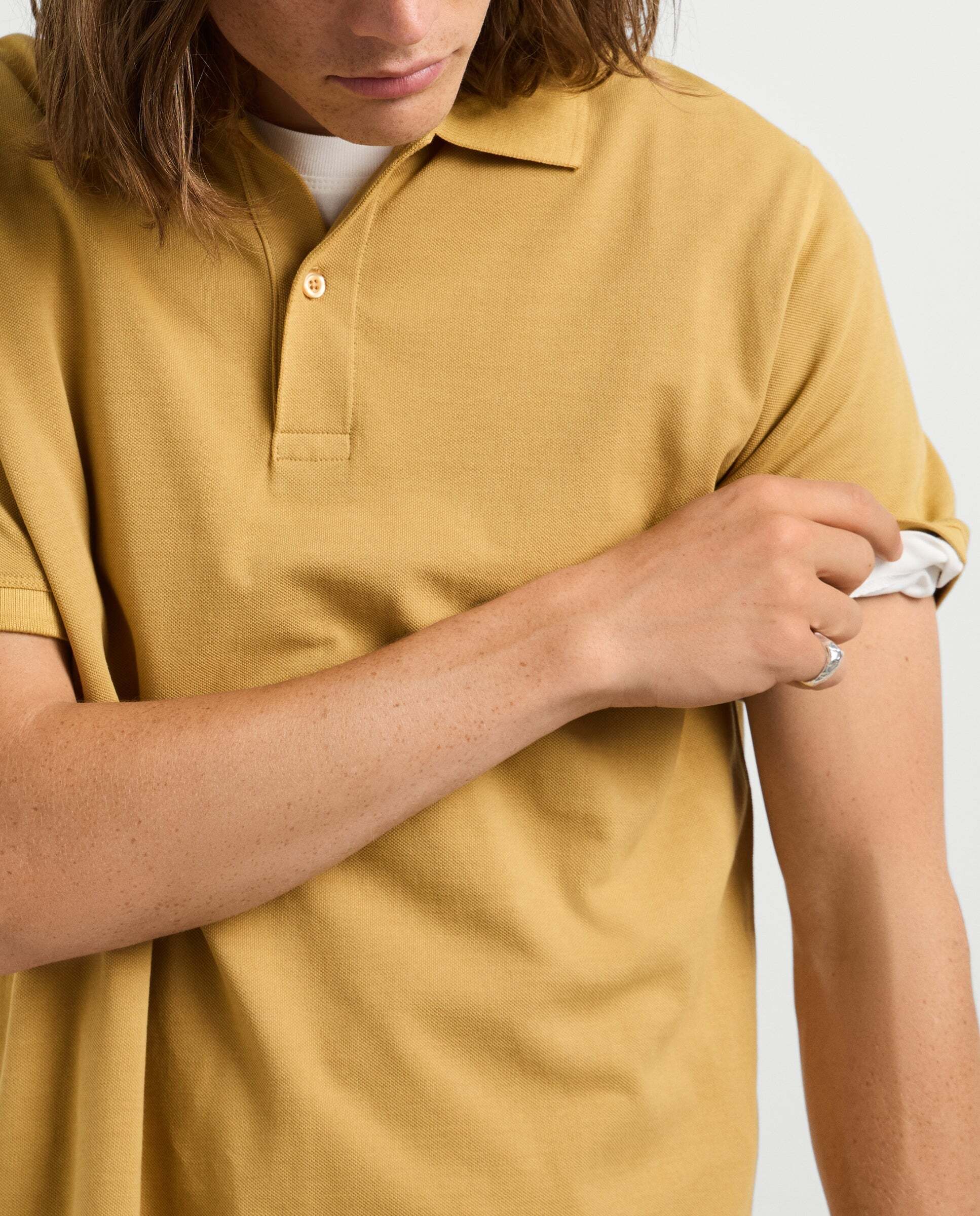 Polo de hombre piqué fit regular - Pepe Jeans - Amarillo Amarillo-4