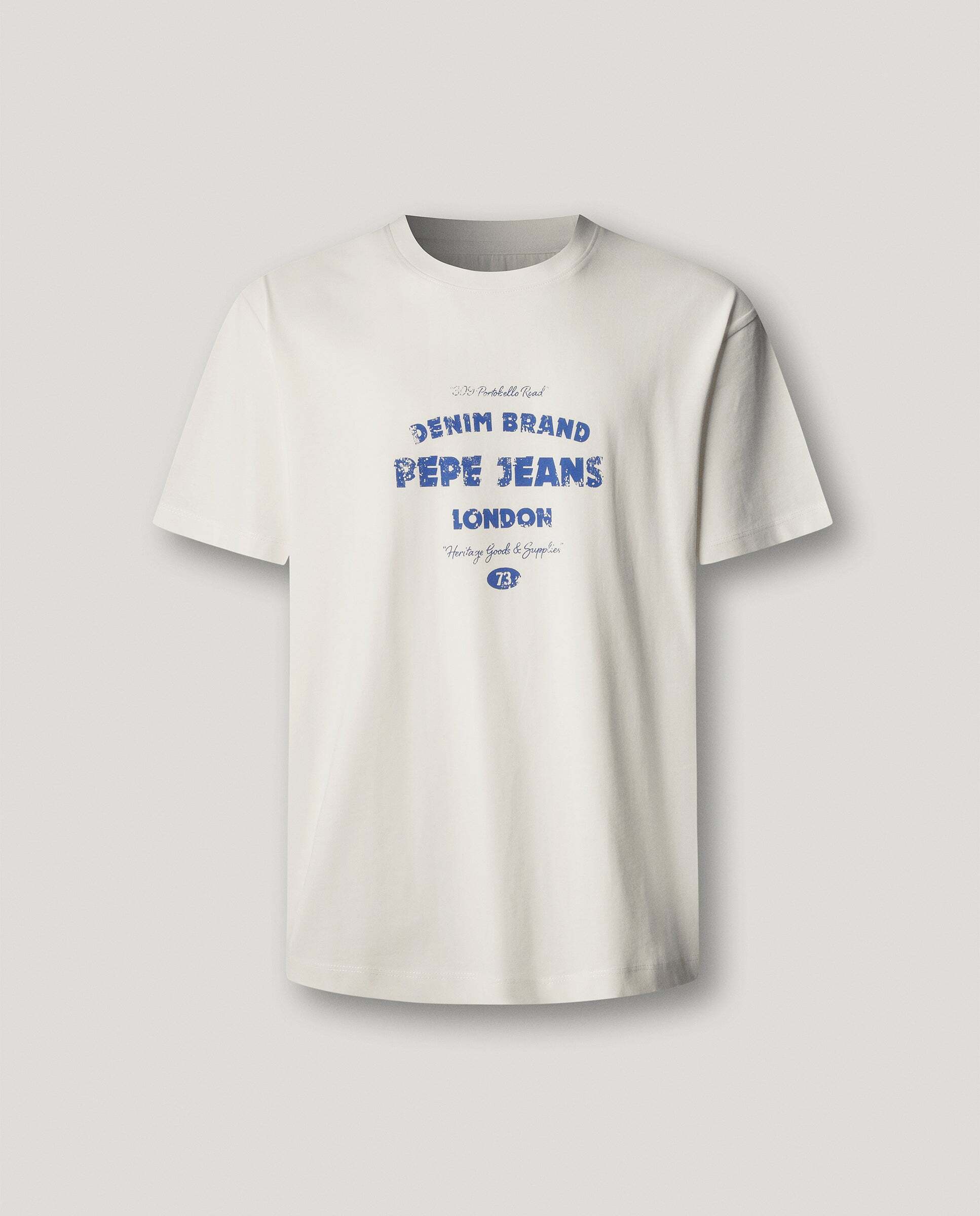 Imagen 6 de Camiseta de hombre logo estampado fit casual - Pepe Jeans - Blanco roto Blanco roto