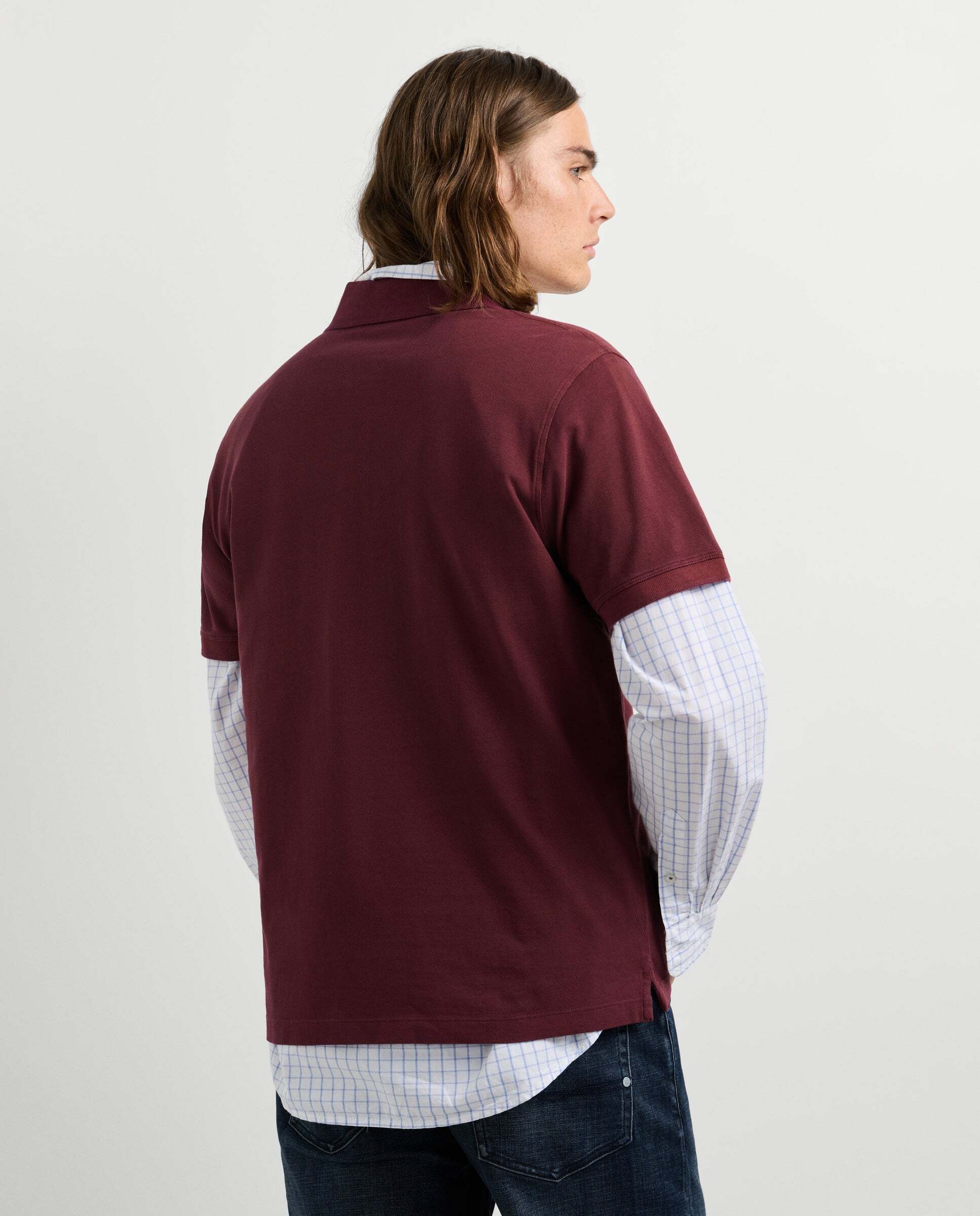 Polo de hombre piqué fit regular - Pepe Jeans - Vino Vino-3
