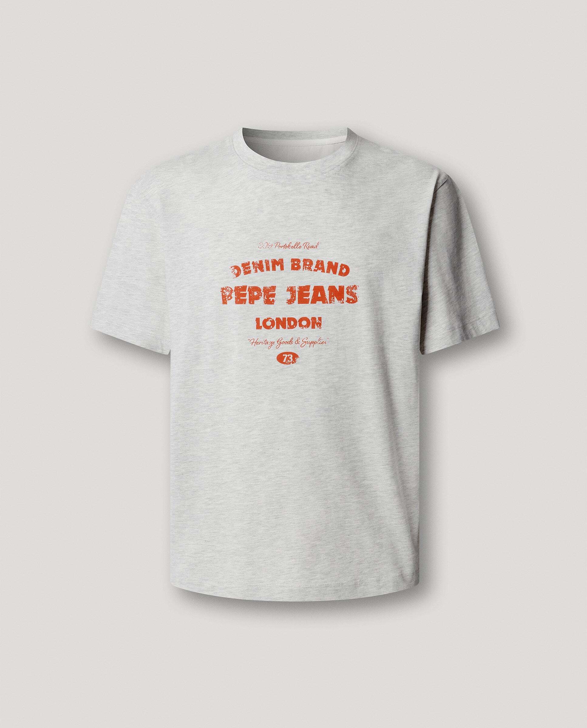 Imagen 6 de Camiseta de hombre logo estampado fit casual - Pepe Jeans - Gris claro Gris claro