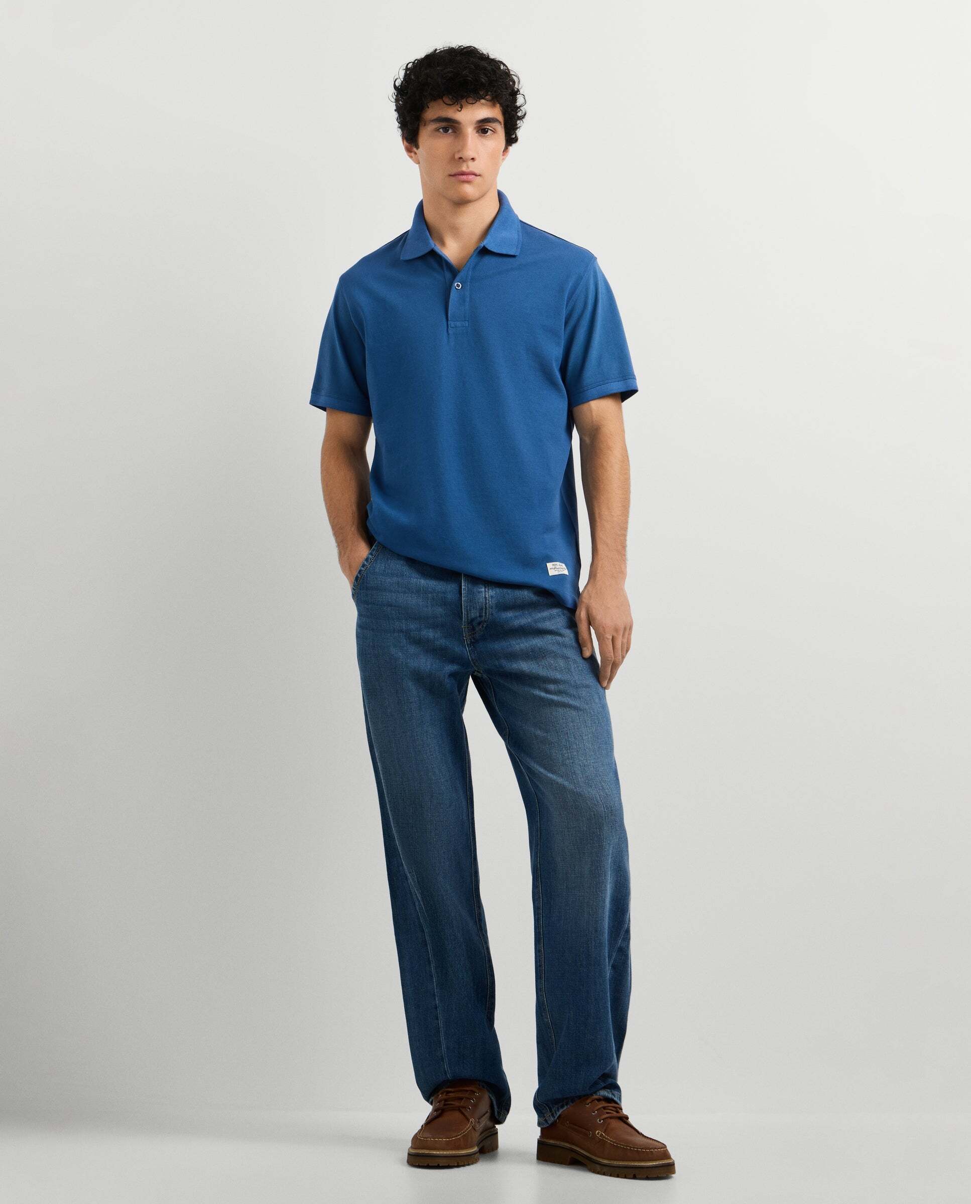 Polo de hombre piqué fit regular - Pepe Jeans - Azul marino Azul marino-2