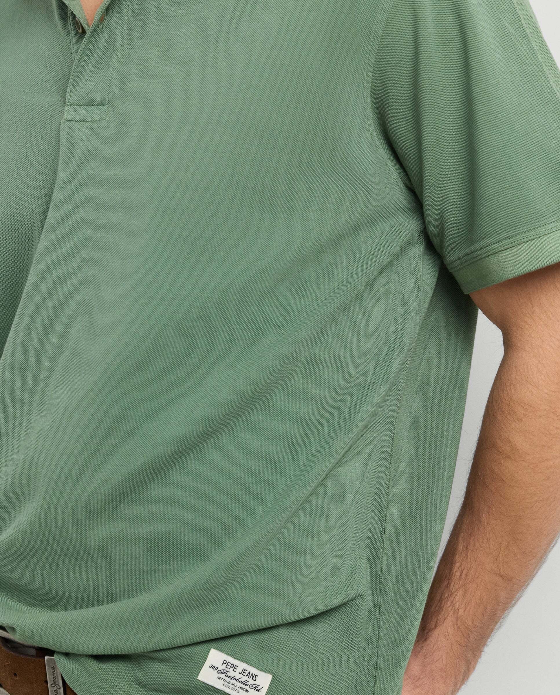 Polo de hombre piqué fit regular - Pepe Jeans - Verde militar Verde militar-4