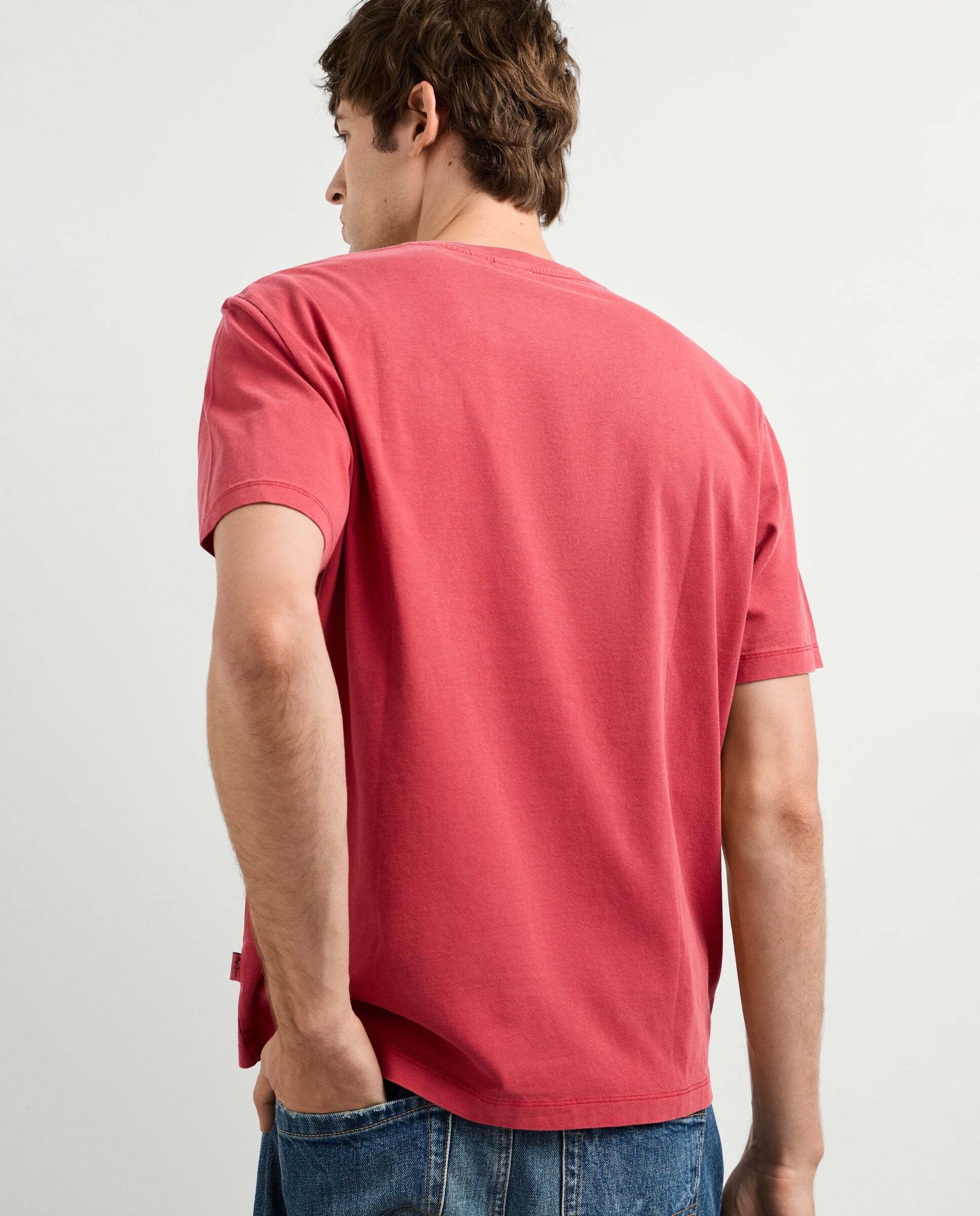 Imagen 3 de Camiseta de hombre logo bordado fit regular - Pepe Jeans - Rojo Rojo