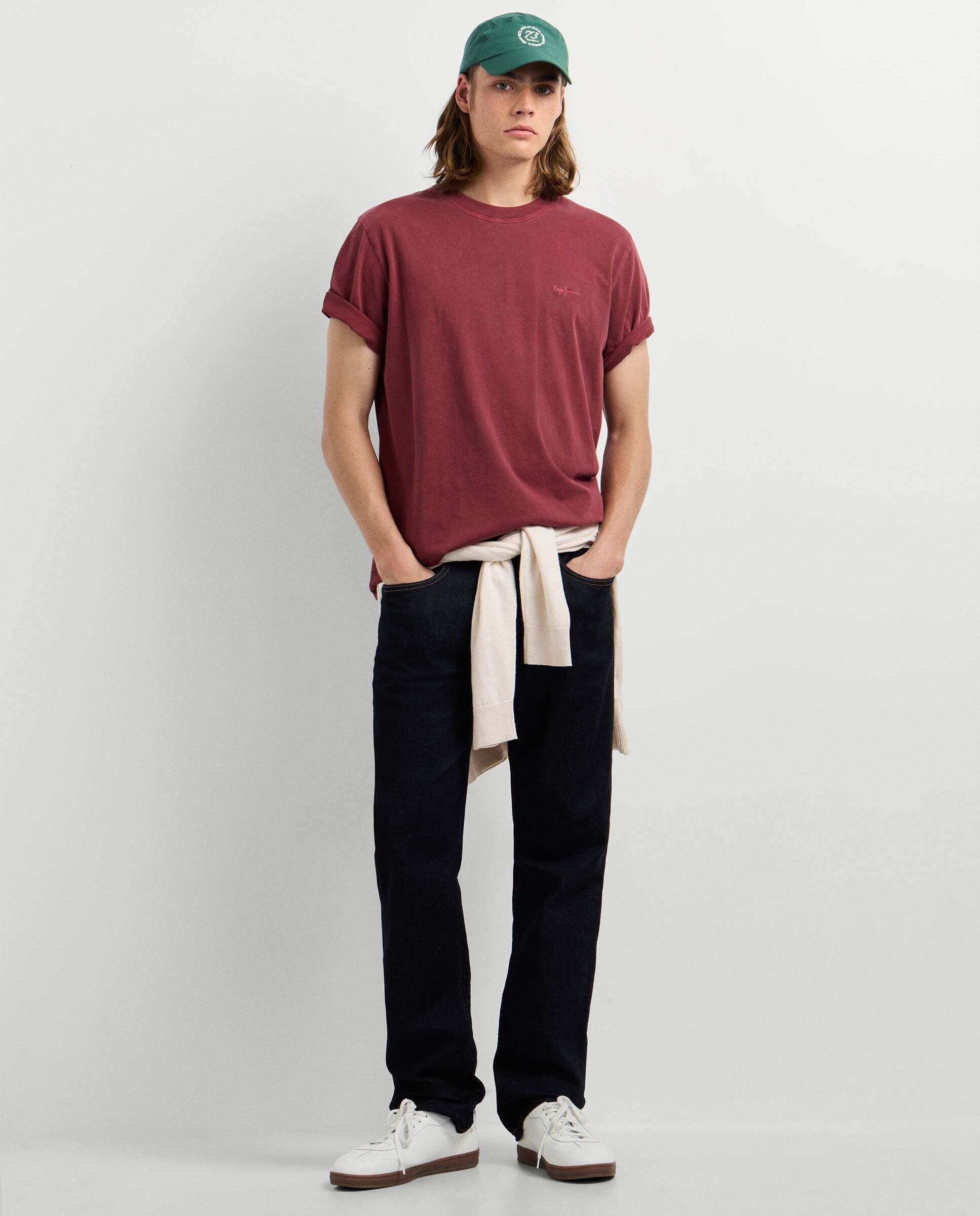 Imagen 2 de Camiseta de hombre logo bordado fit regular - Pepe Jeans - Vino Vino