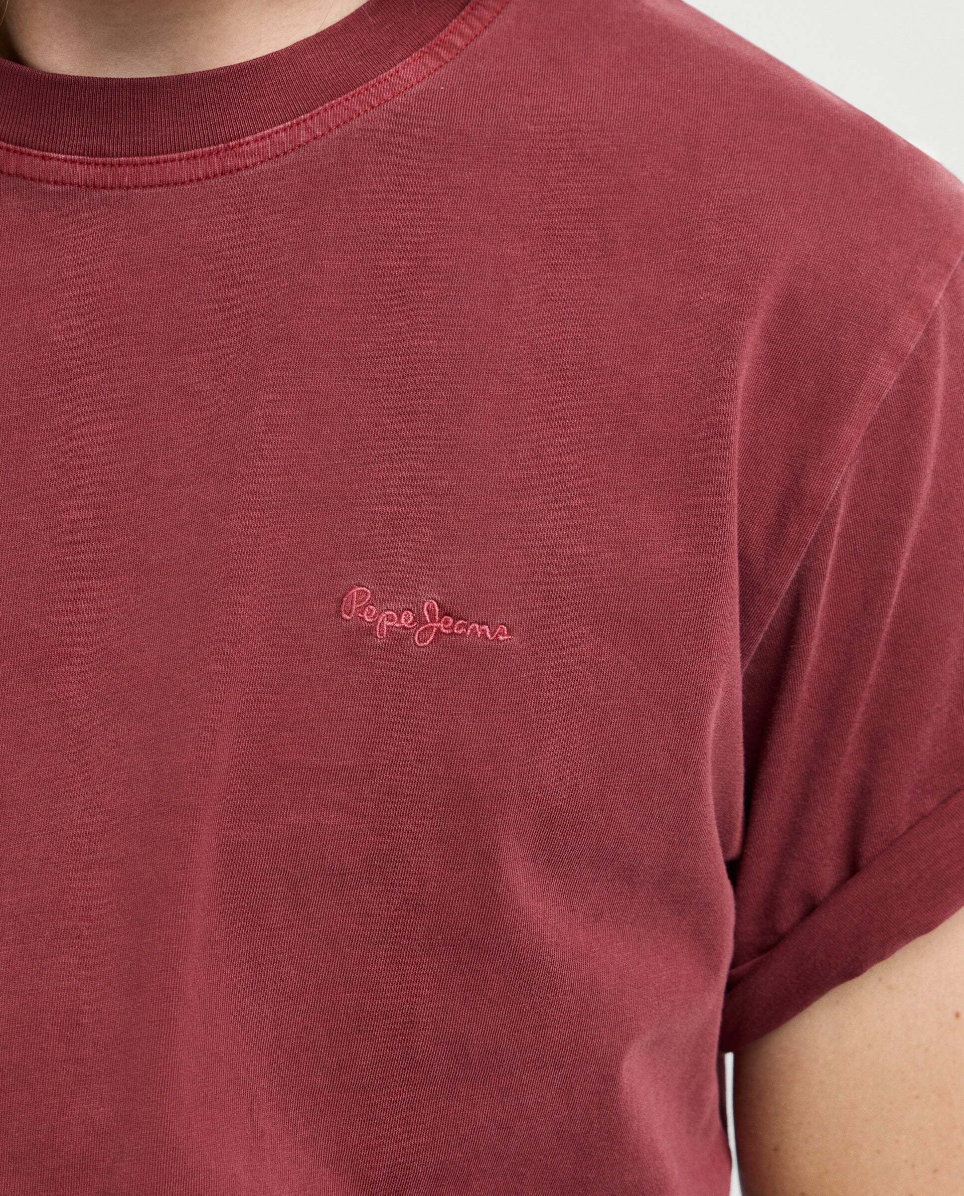 Imagen 4 de Camiseta de hombre logo bordado fit regular - Pepe Jeans - Vino Vino