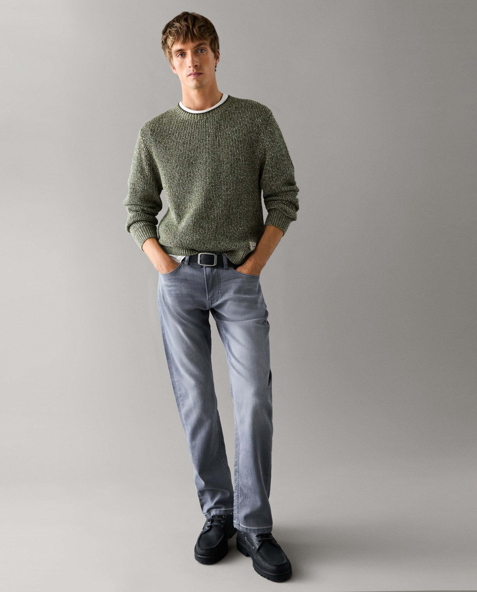 Vaquero de hombre fit slim tiro regular - Pepe Jeans - Gris Gris-1