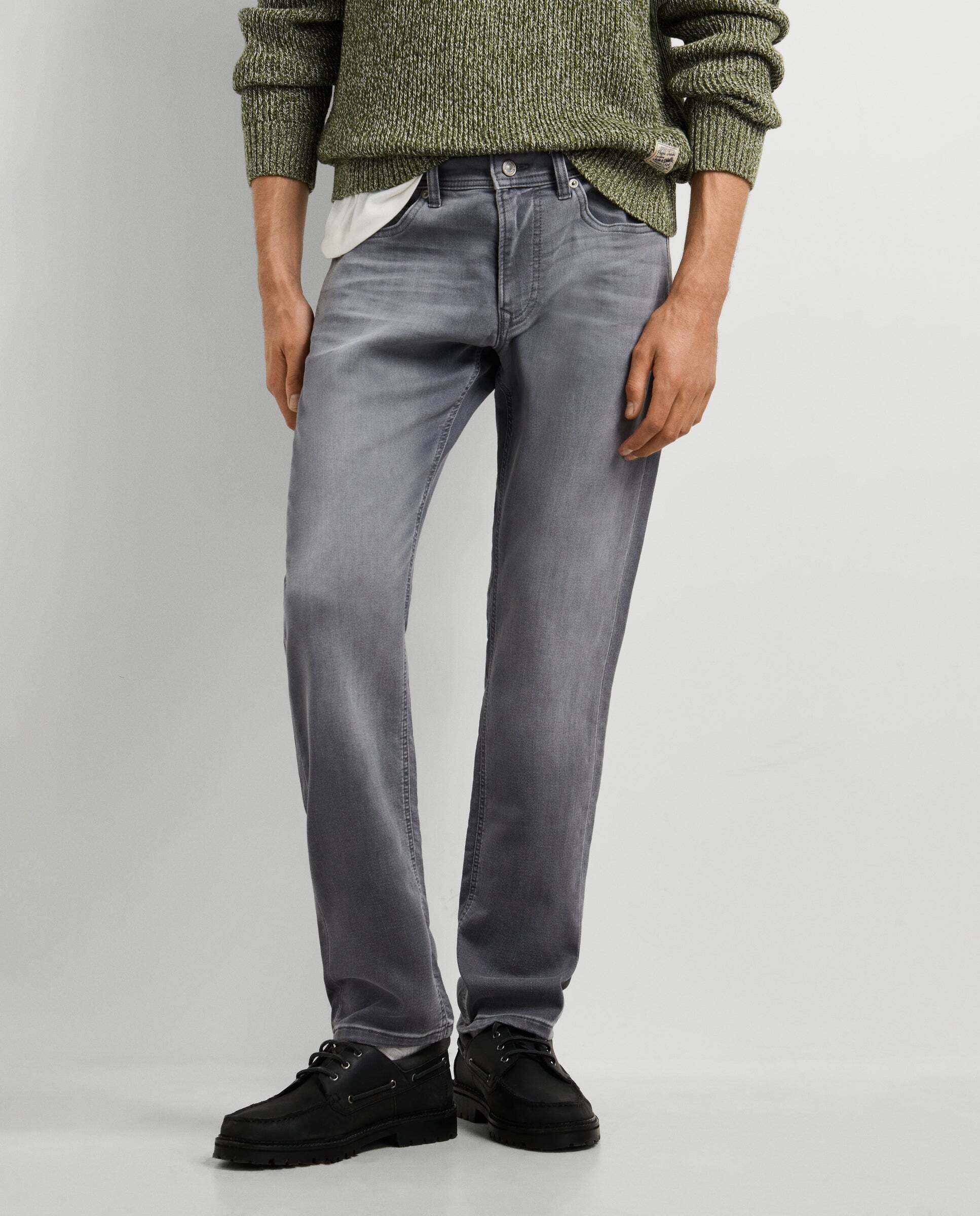 Vaquero de hombre fit slim tiro regular - Pepe Jeans - Gris Gris-2
