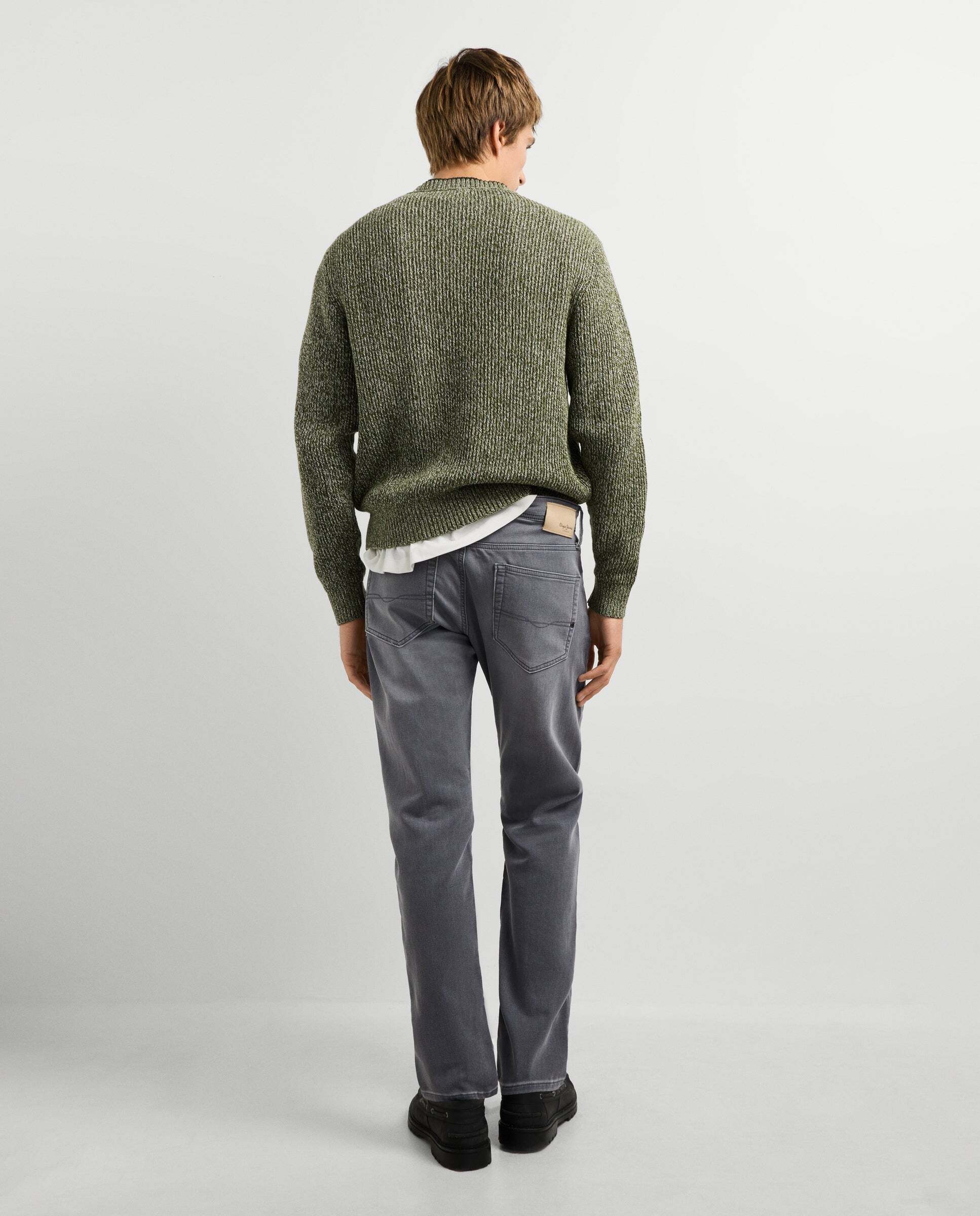 Vaquero de hombre fit slim tiro regular - Pepe Jeans - Gris Gris-3