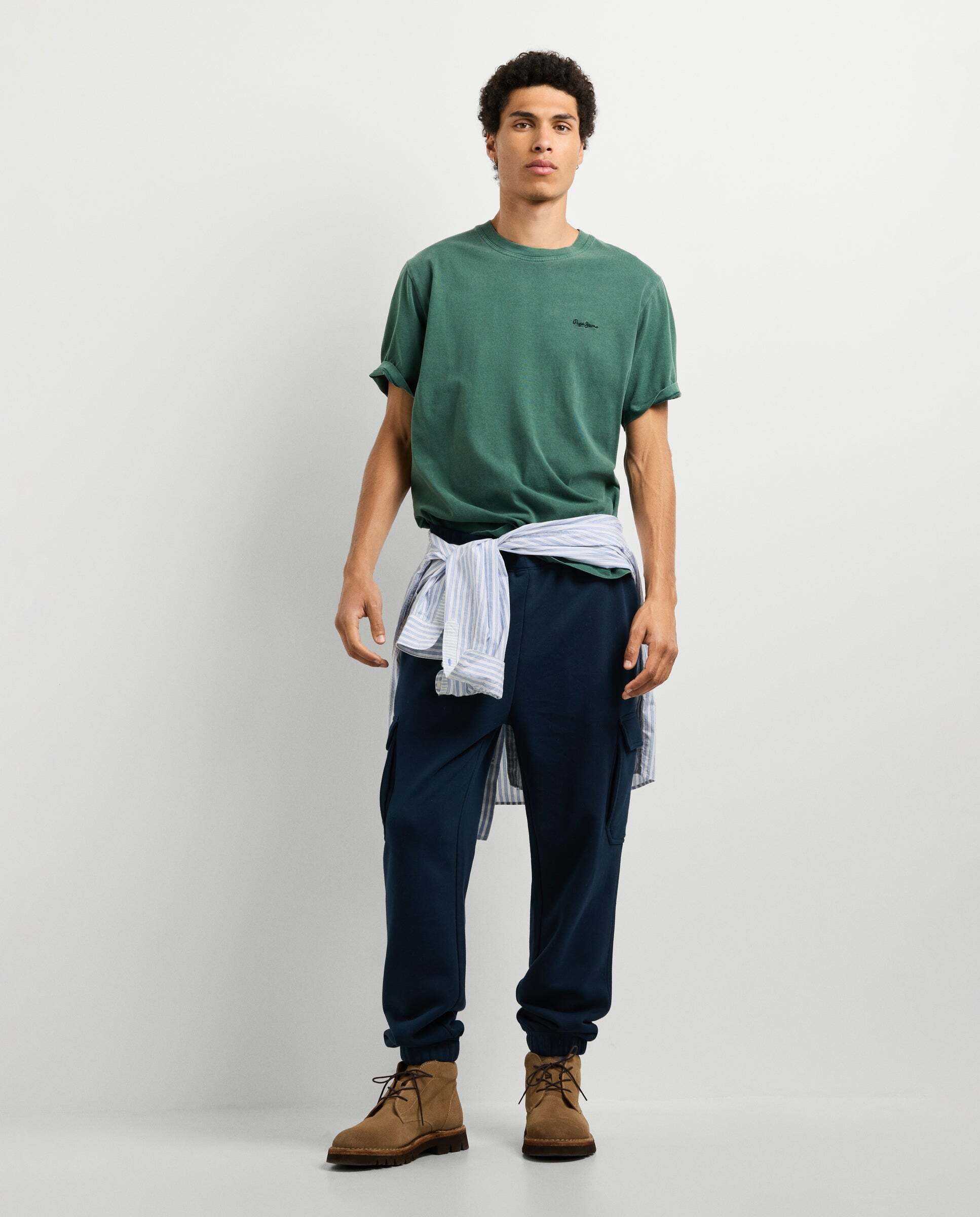 Imagen 2 de Camiseta de hombre logo bordado fit regular - Pepe Jeans - Verde Verde