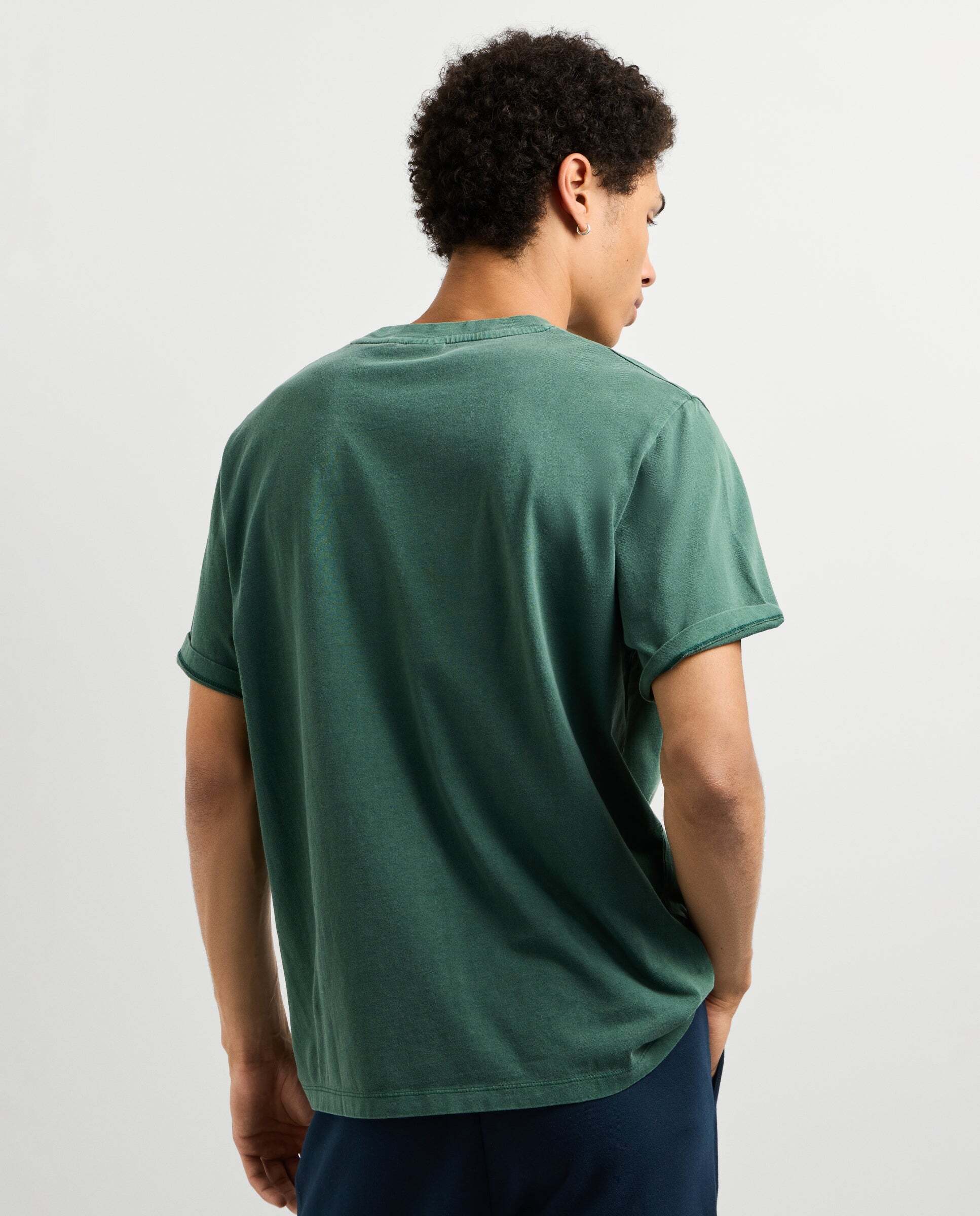 Imagen 3 de Camiseta de hombre logo bordado fit regular - Pepe Jeans - Verde Verde