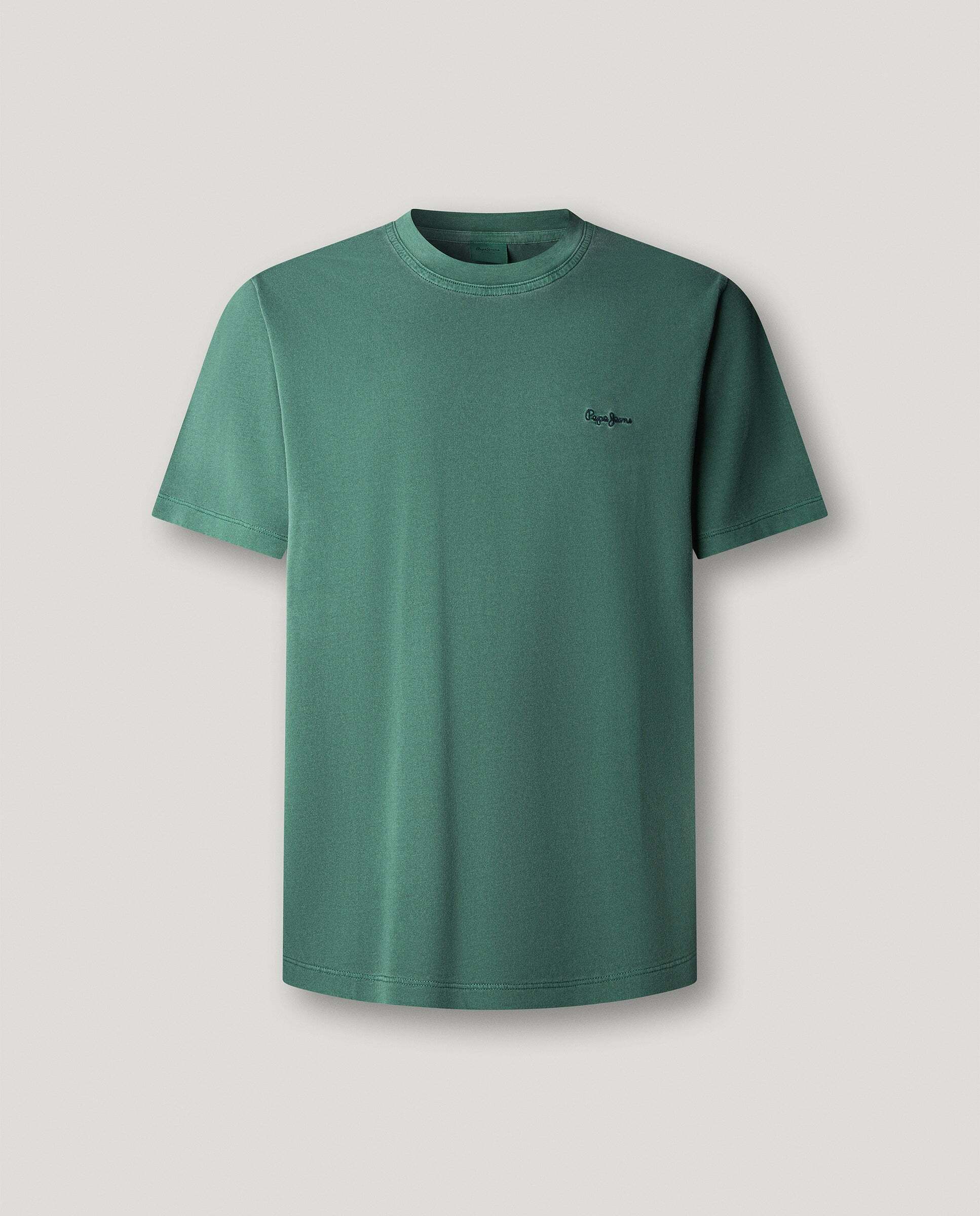 Imagen 5 de Camiseta de hombre logo bordado fit regular - Pepe Jeans - Verde Verde