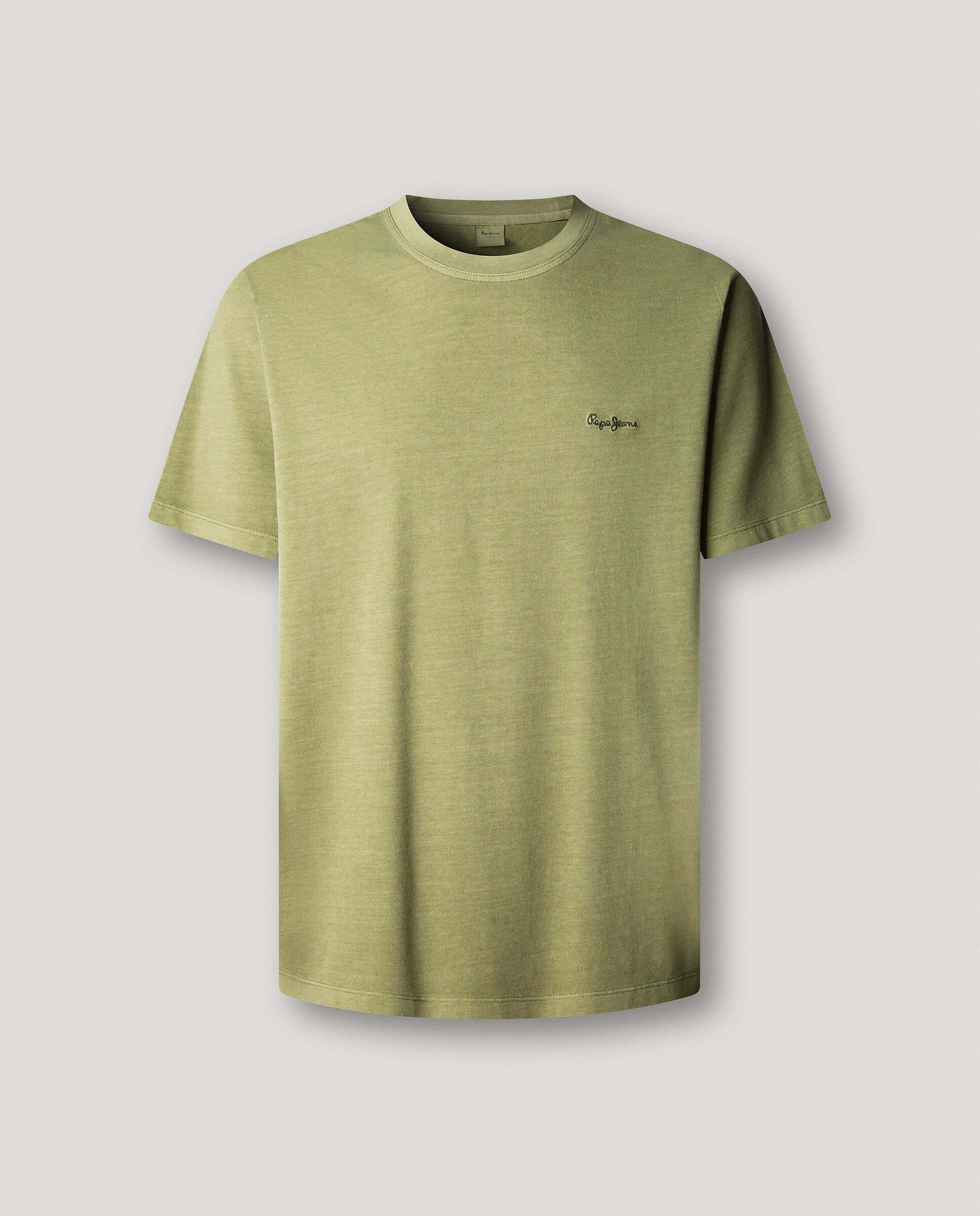 Imagen 6 de Camiseta de hombre logo bordado fit regular - Pepe Jeans - Verde militar Verde militar