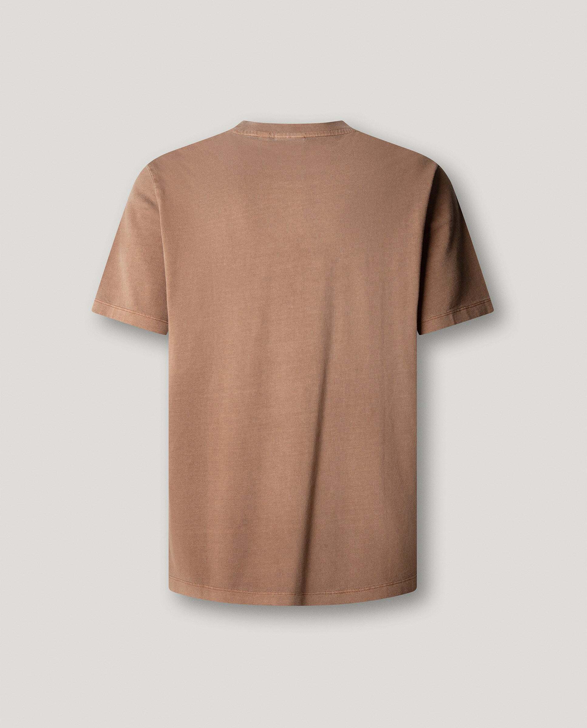 Imagen 5 de Camiseta de hombre logo bordado fit regular - Pepe Jeans - Marrón claro Marrón claro