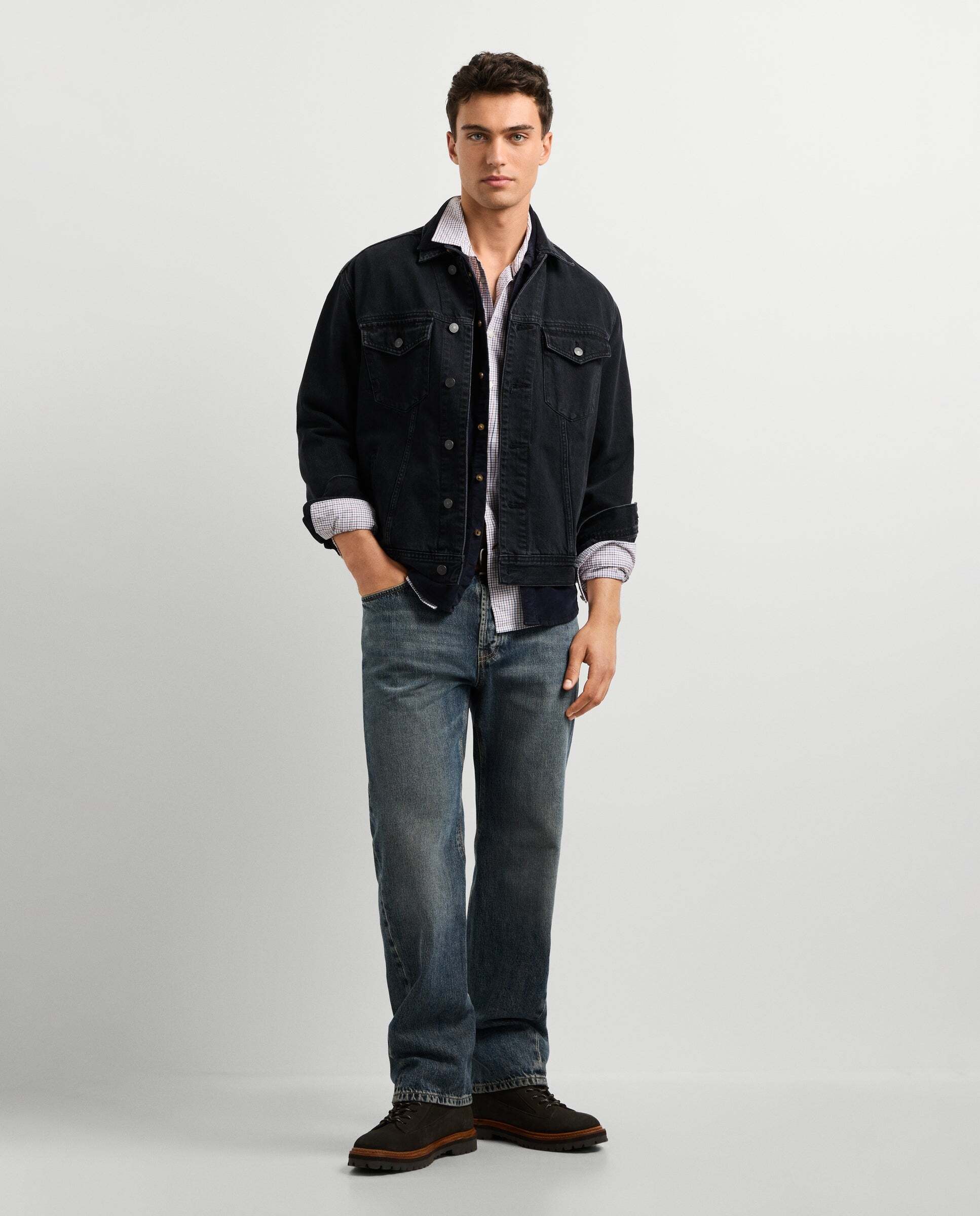 Imagen 2 de Cazadora vaquera de hombre fit regular - Pepe Jeans - Negro Negro
