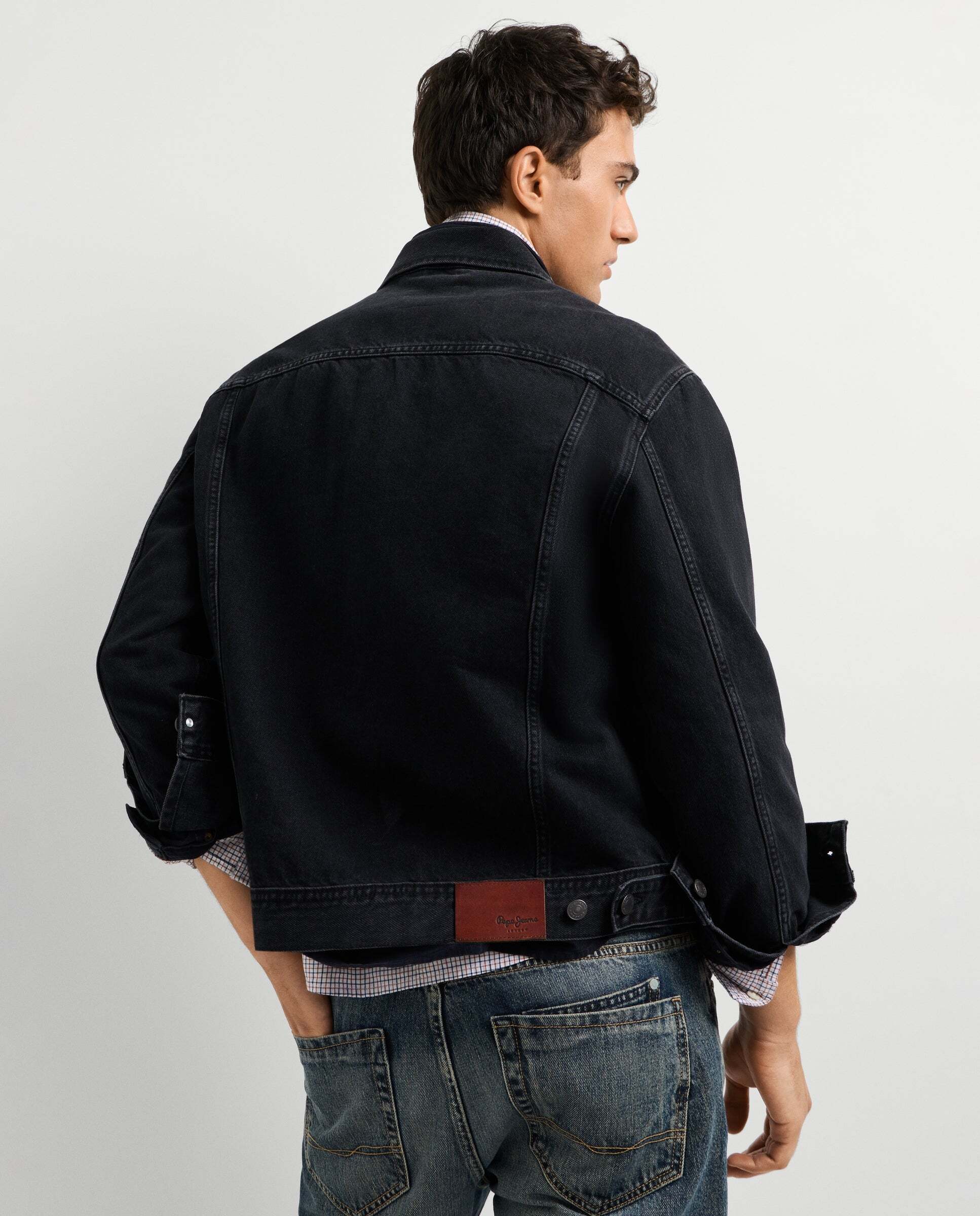 Imagen 3 de Cazadora vaquera de hombre fit regular - Pepe Jeans - Negro Negro