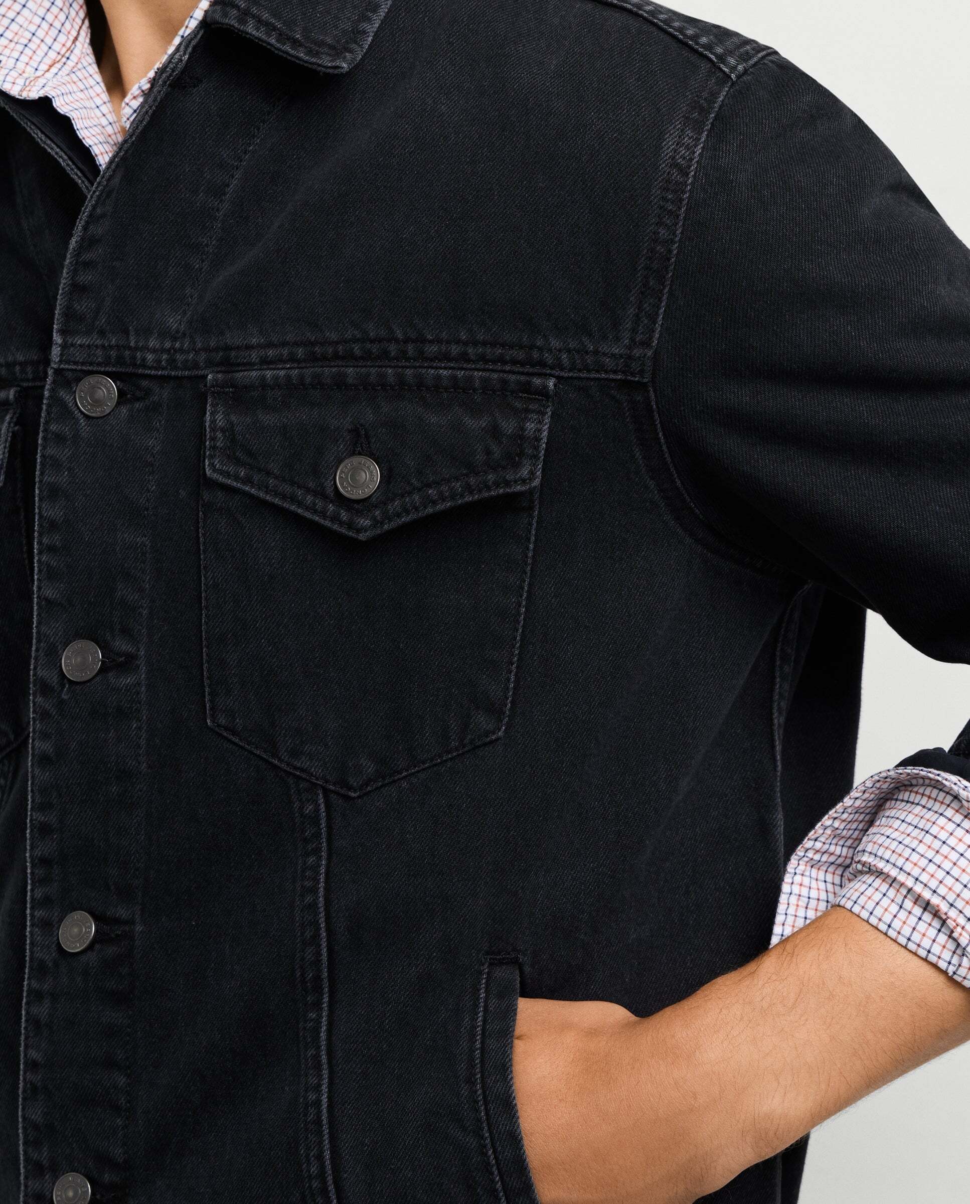 Imagen 4 de Cazadora vaquera de hombre fit regular - Pepe Jeans - Negro Negro