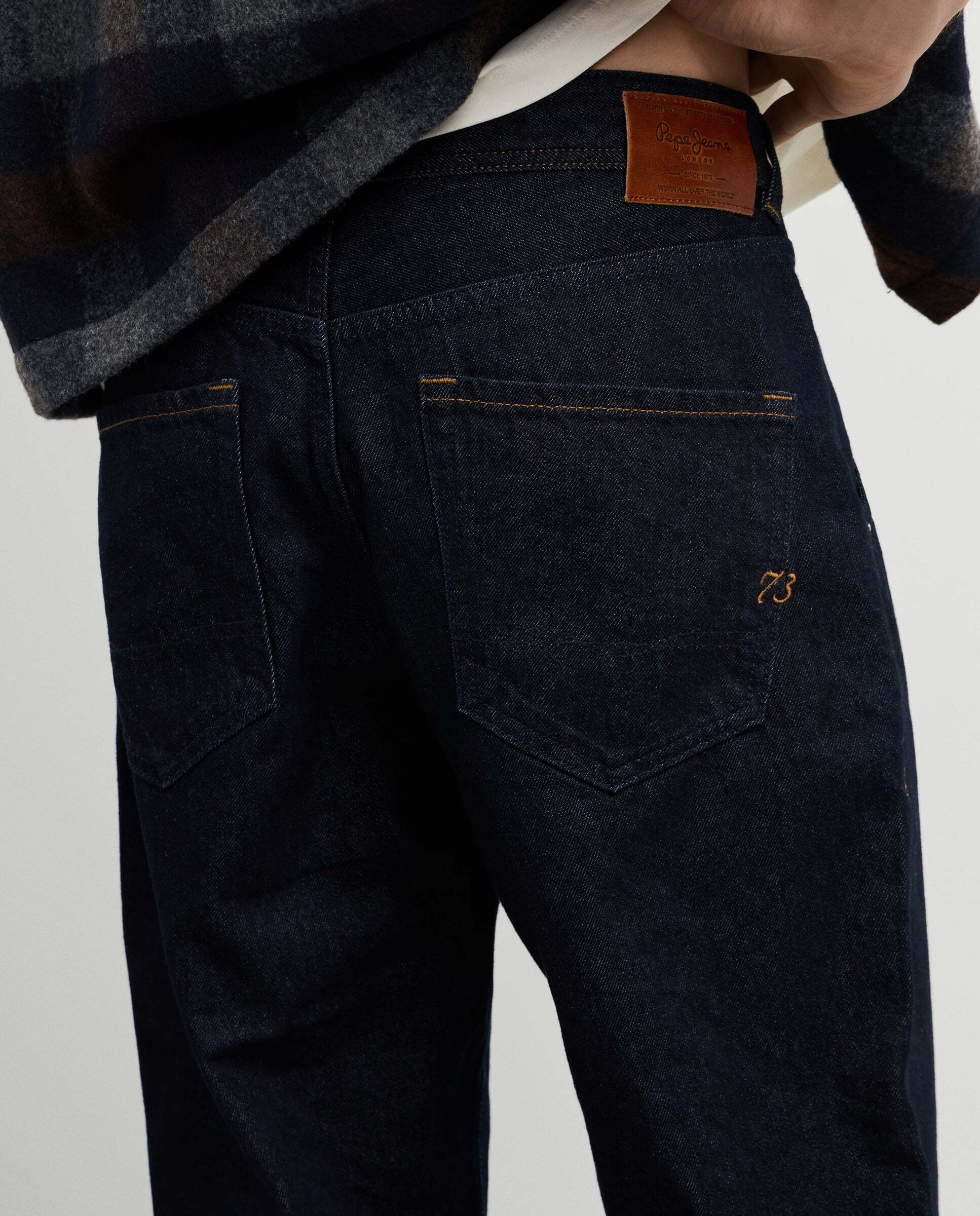 Imagen 4 de Vaquero de hombre fit loose tiro caído - Pepe Jeans - Azul oscuro Azul oscuro