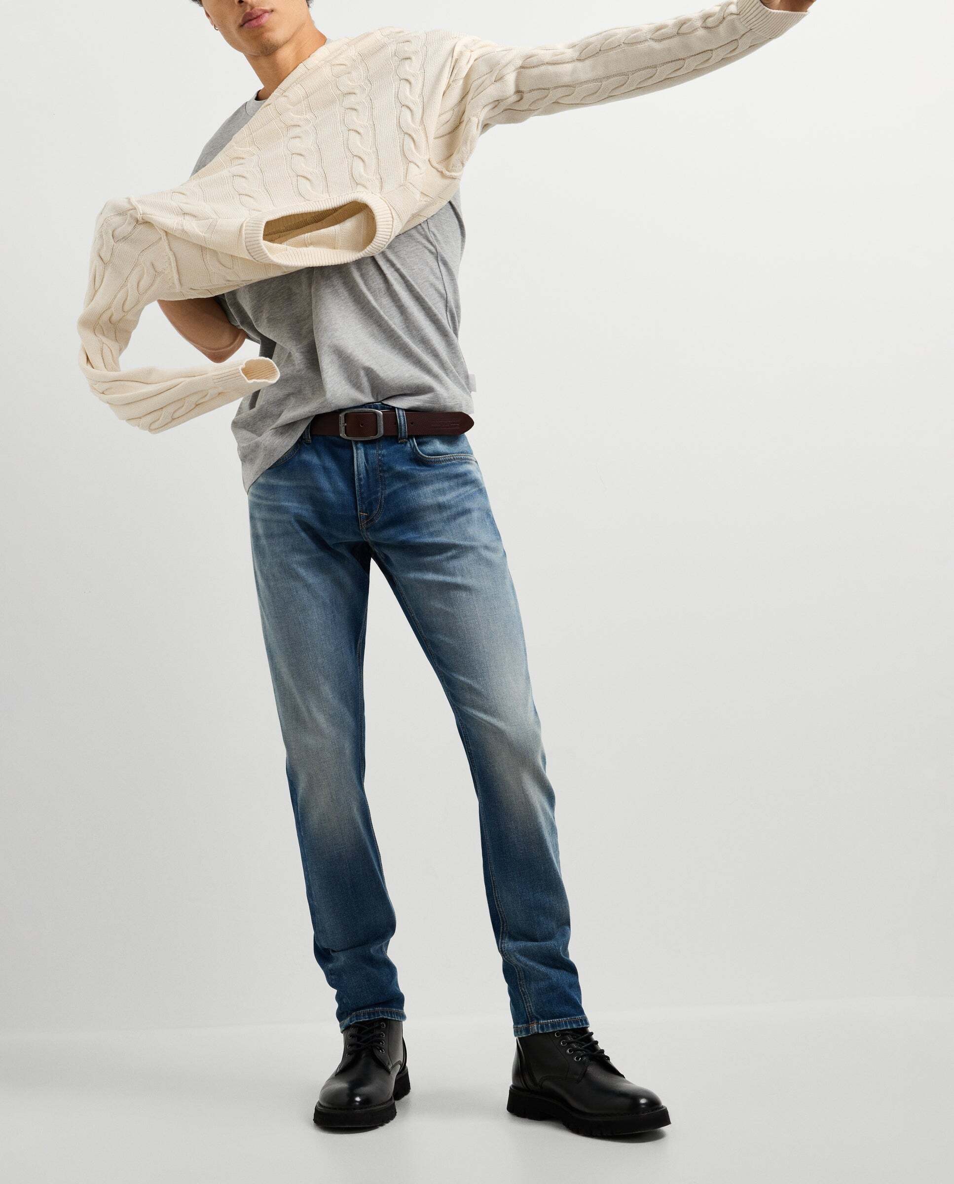 Imagen 1 de Vaquero de hombre fit slim tiro regular - Pepe Jeans - Azul Azul