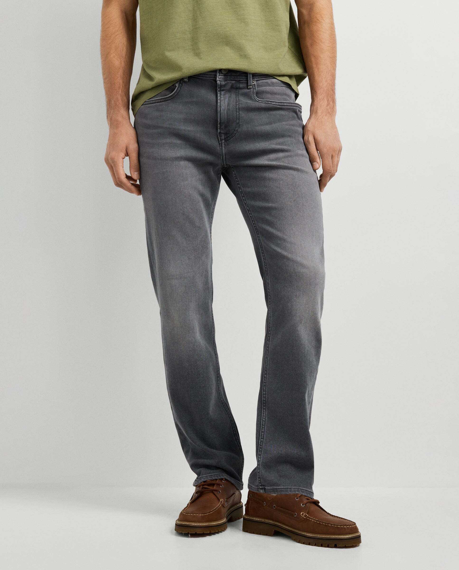 Vaquero de hombre fit recto tiro regular - Pepe Jeans - Gris Gris-2