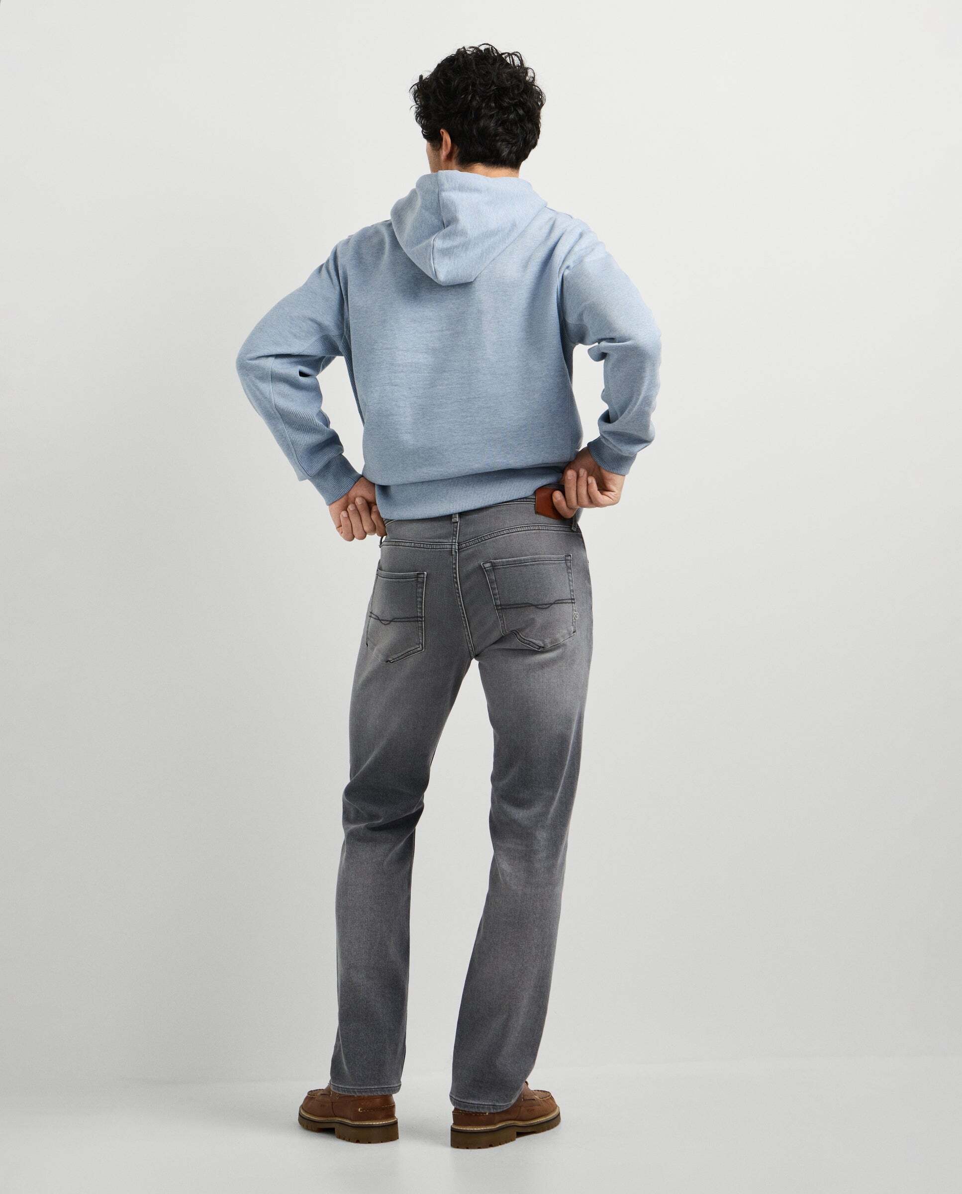 Vaquero de hombre fit recto tiro regular - Pepe Jeans - Gris Gris-3