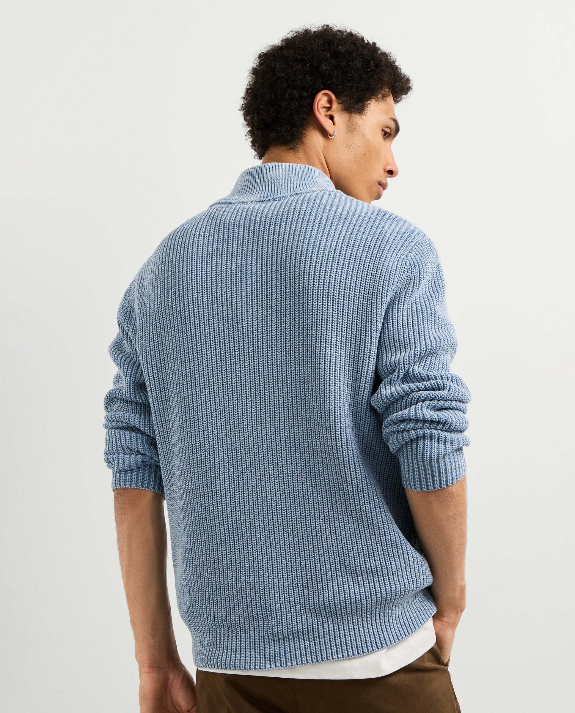 Jersey de hombre punto cuello alto fit regular - Pepe Jeans - Azul Azul-3