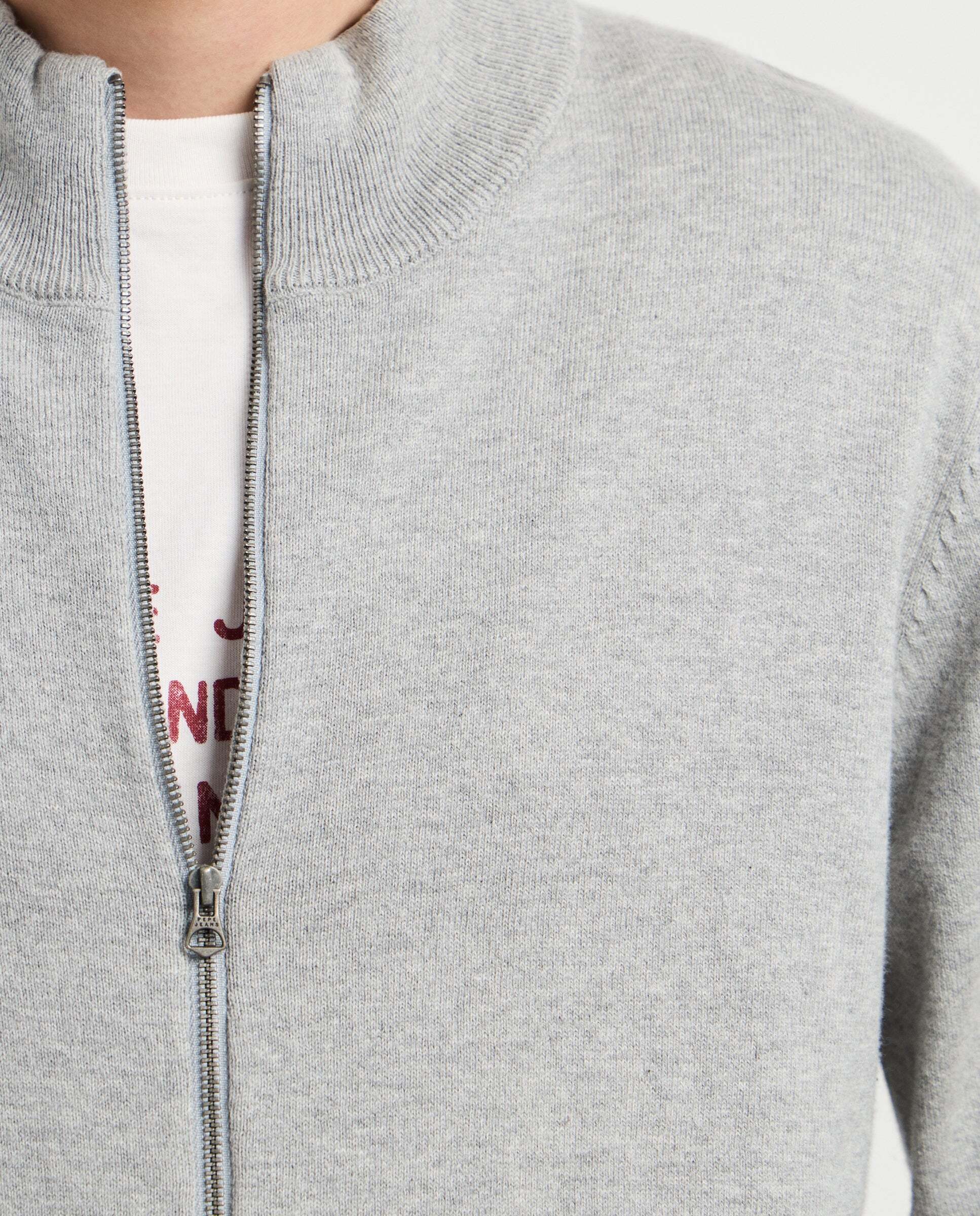 Cárdigan de hombre punto cuello alto fit regular - Pepe Jeans - Gris Gris-5