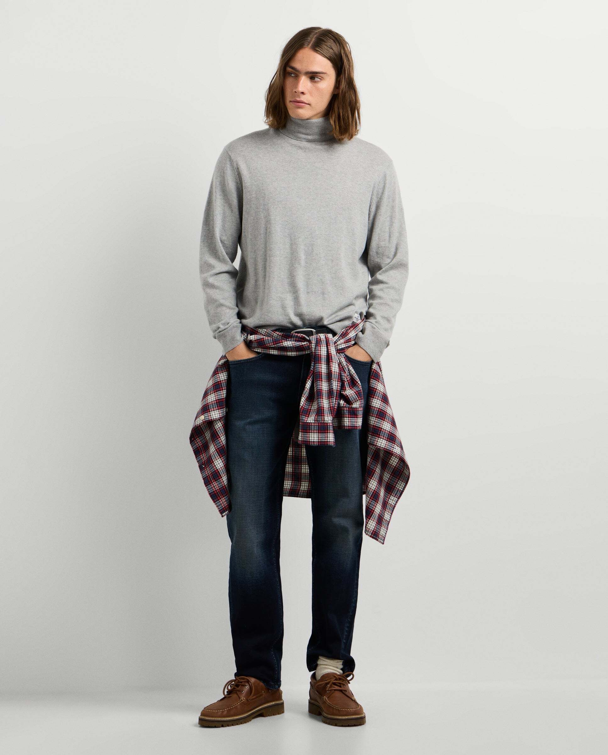 Imagen 2 de Jersey de hombre punto cuello alto fit regular - Pepe Jeans - Gris Gris