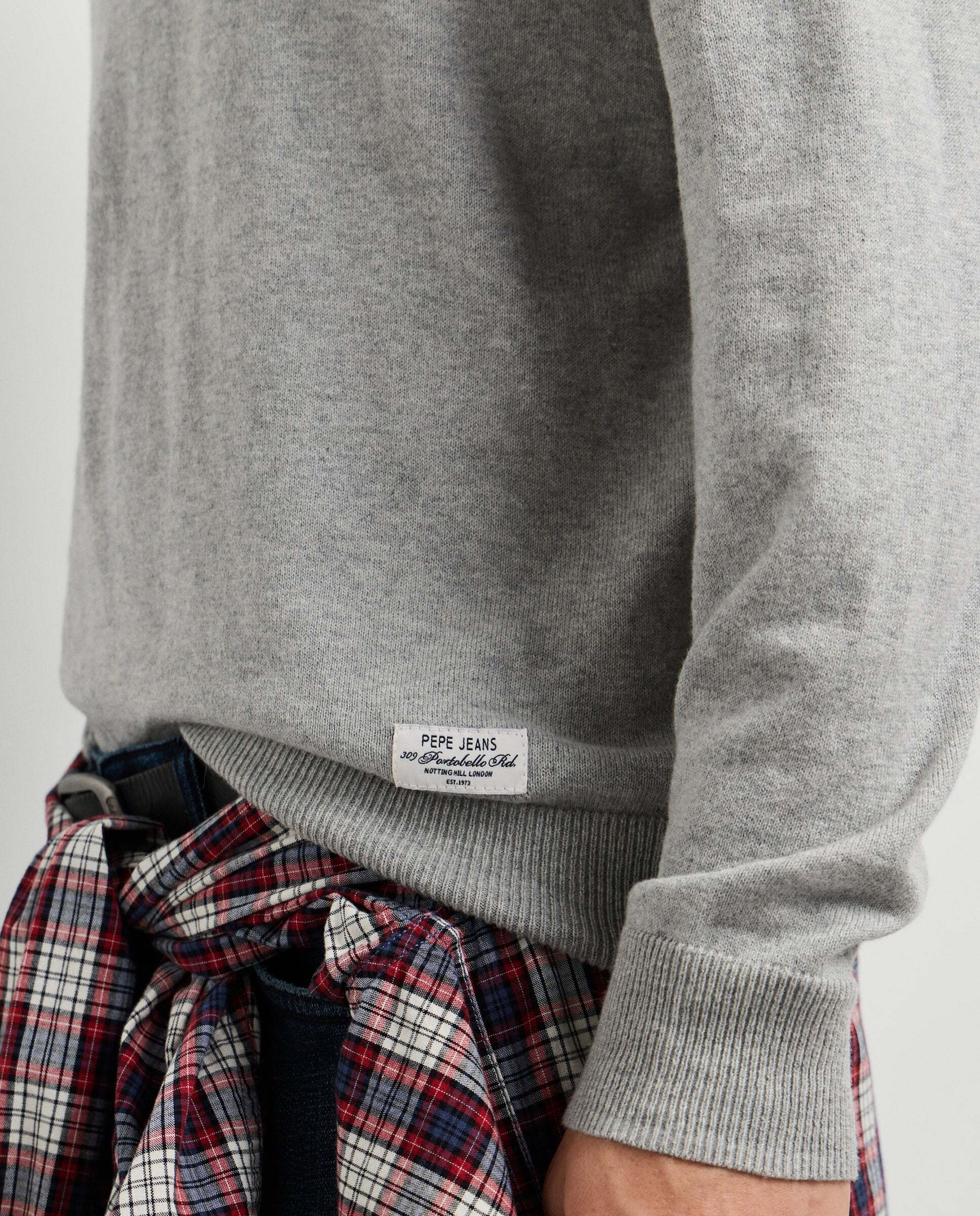 Imagen 4 de Jersey de hombre punto cuello alto fit regular - Pepe Jeans - Gris Gris